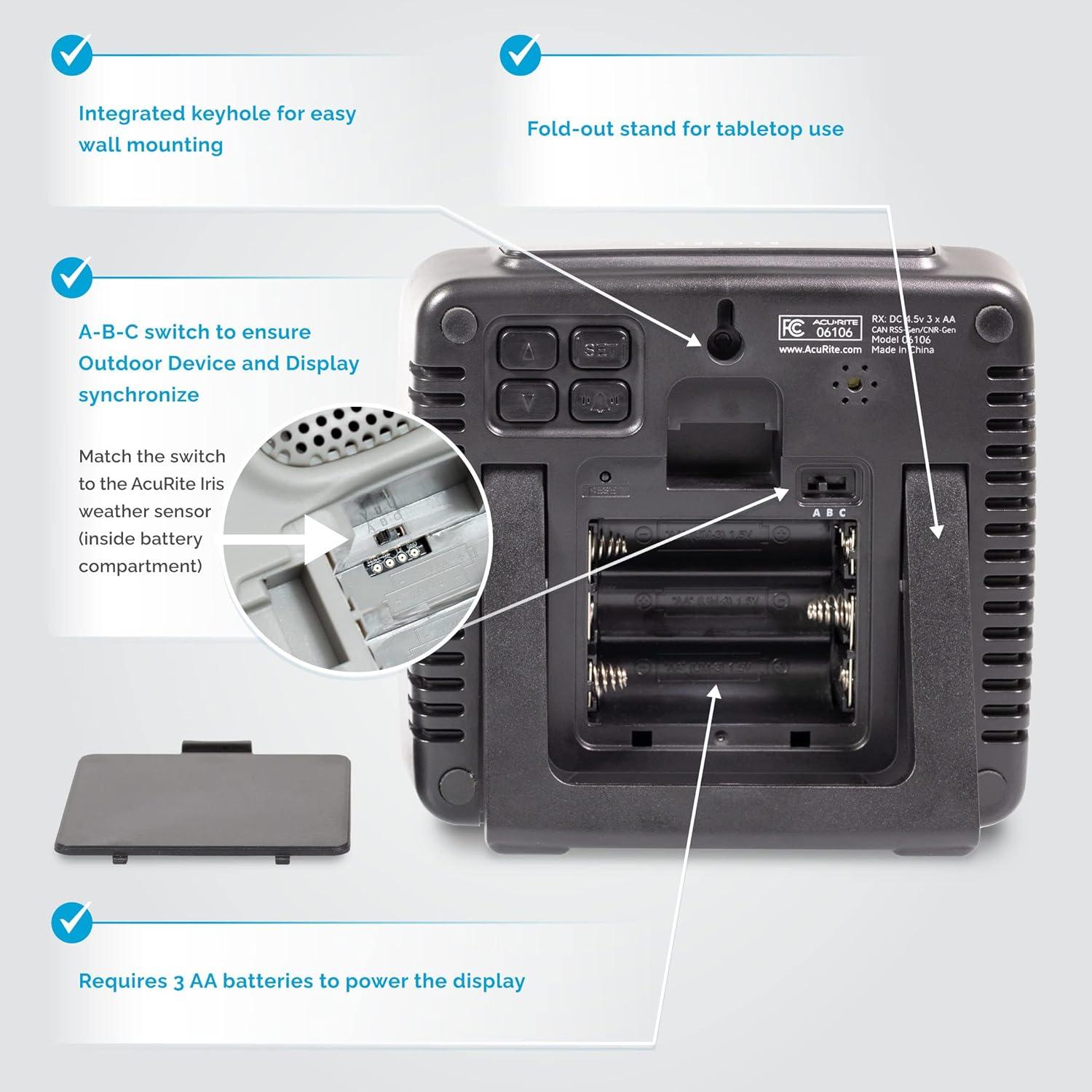 Estación Meteorológica AcuRite Iris Inalámbrica 01122M
