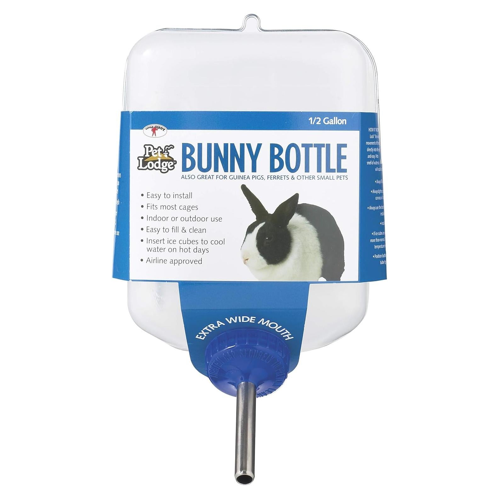 Botella de Agua Little Giant 1.89L para Conejos y Pequeños Animales