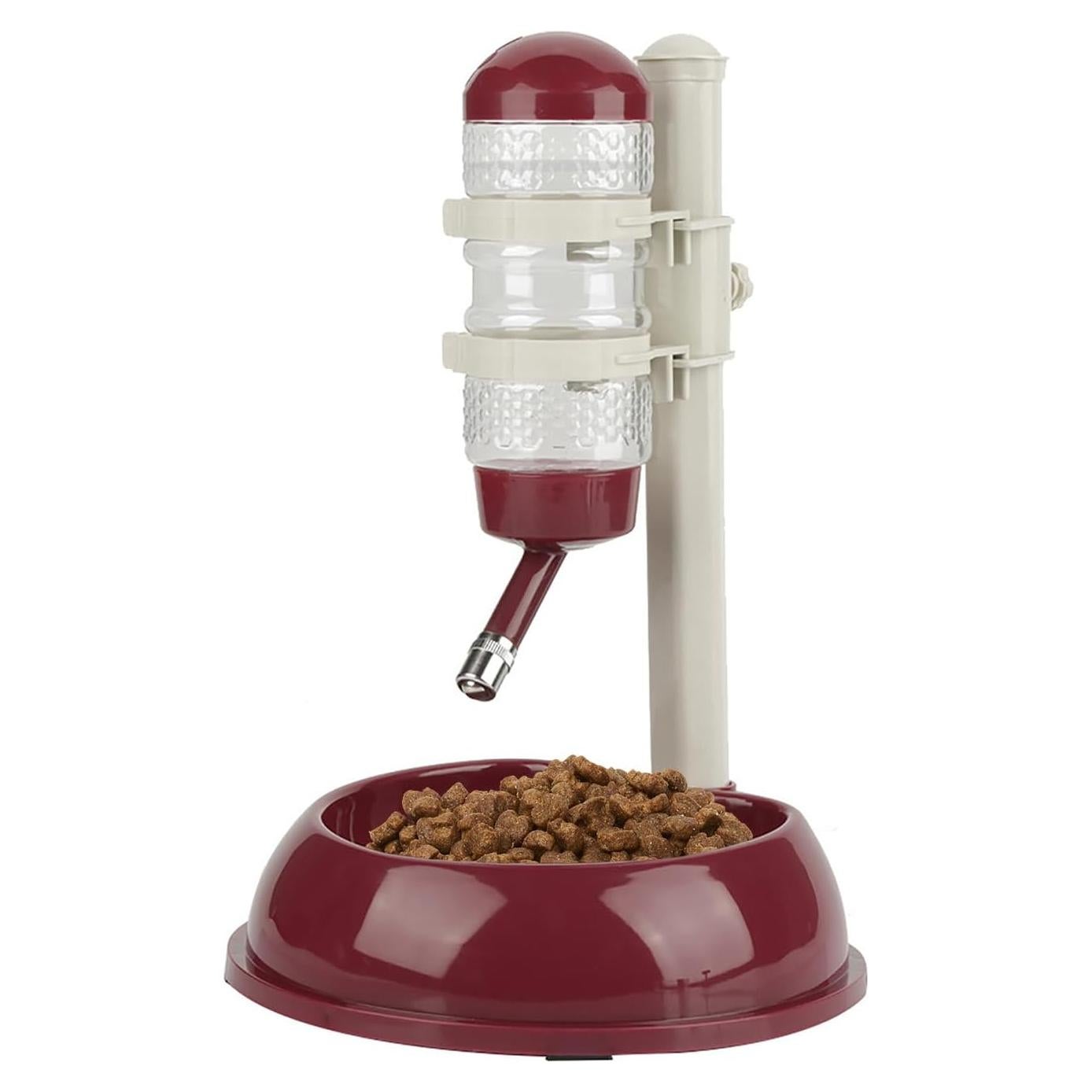 Dispensador de Agua para Mascotas Cyrank Ajustable 500ml Marrón