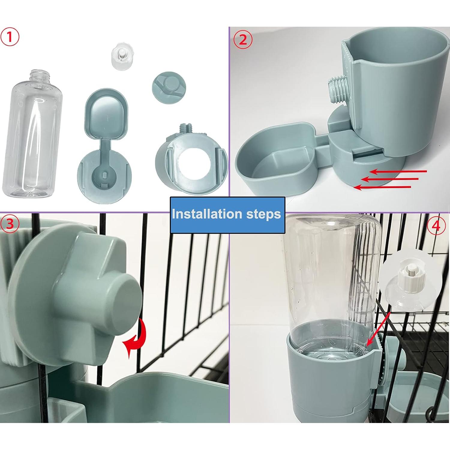 Botella de Agua Automática para Conejos 500 ML Kathson Azul