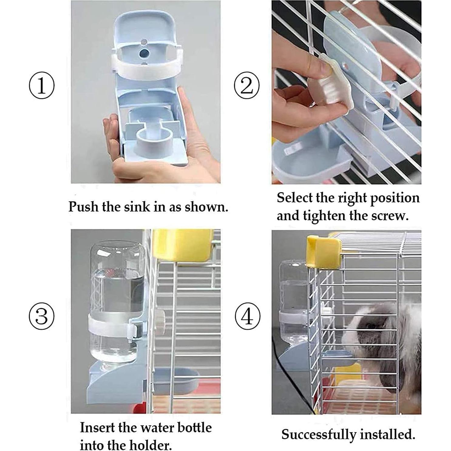 Dispensador de Agua Colgante Kathson 2PCS 500ml para Mascotas