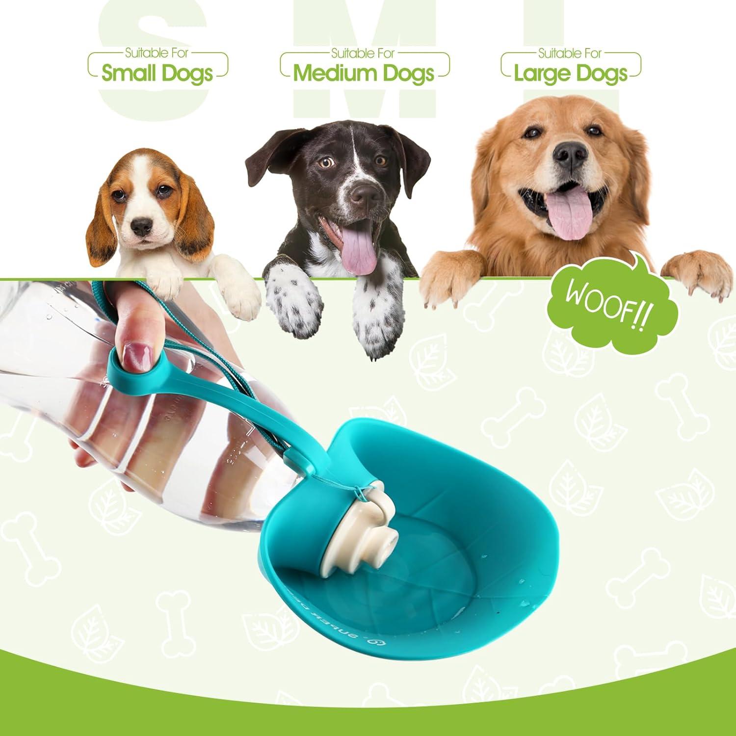 Botella de Agua para Perros Superdesign 580ML Azul Portátil