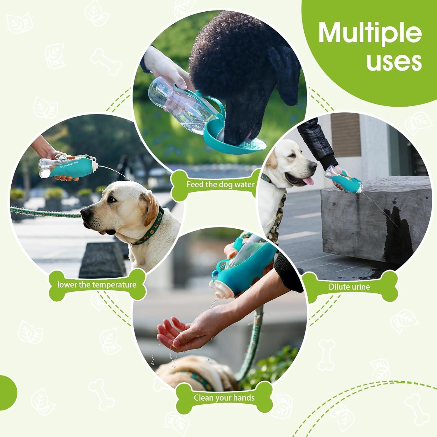 Botella de Agua para Perros Superdesign 580ML Azul Portátil