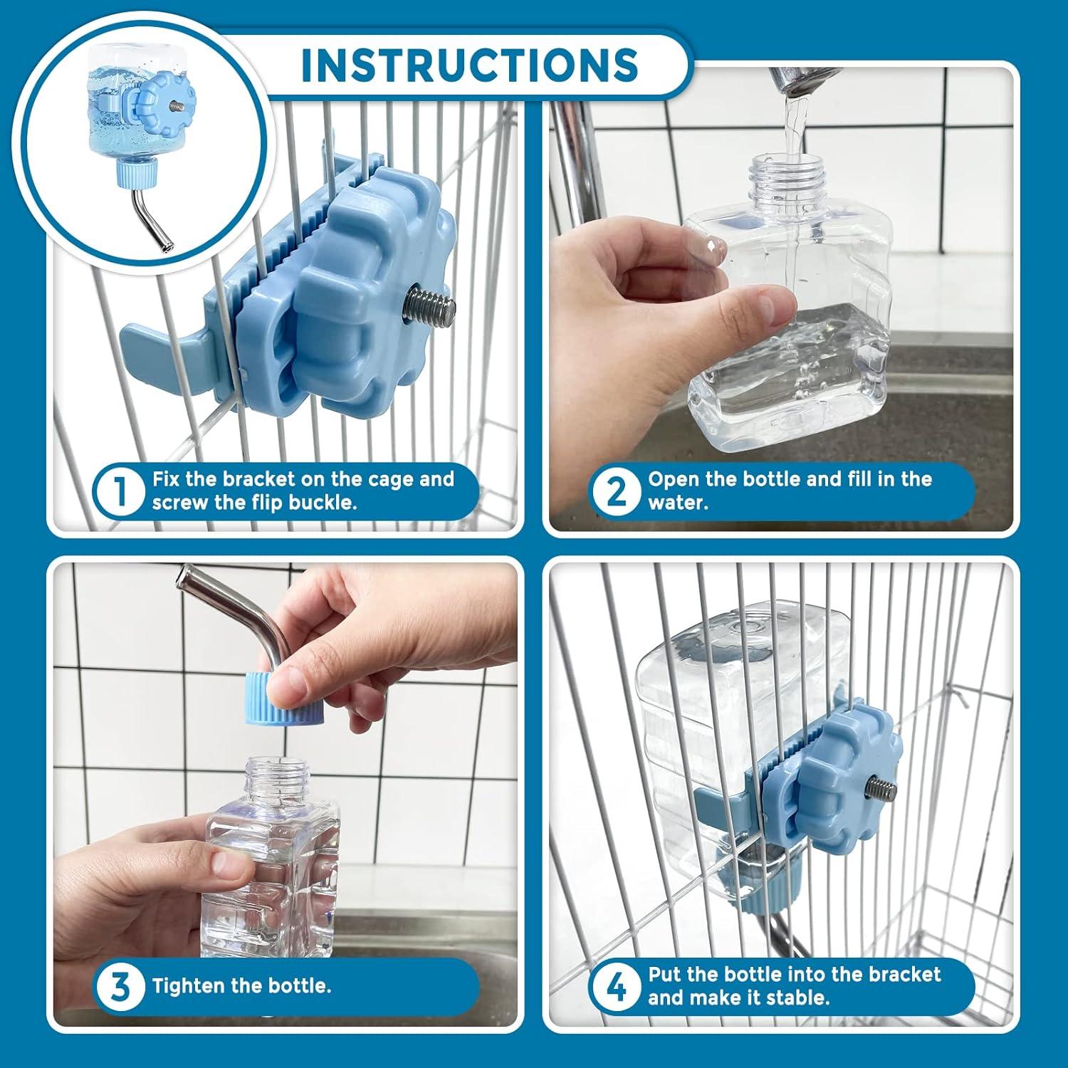 Botella de Agua para Mascotas Pequeñas Vannon 177ml Azul