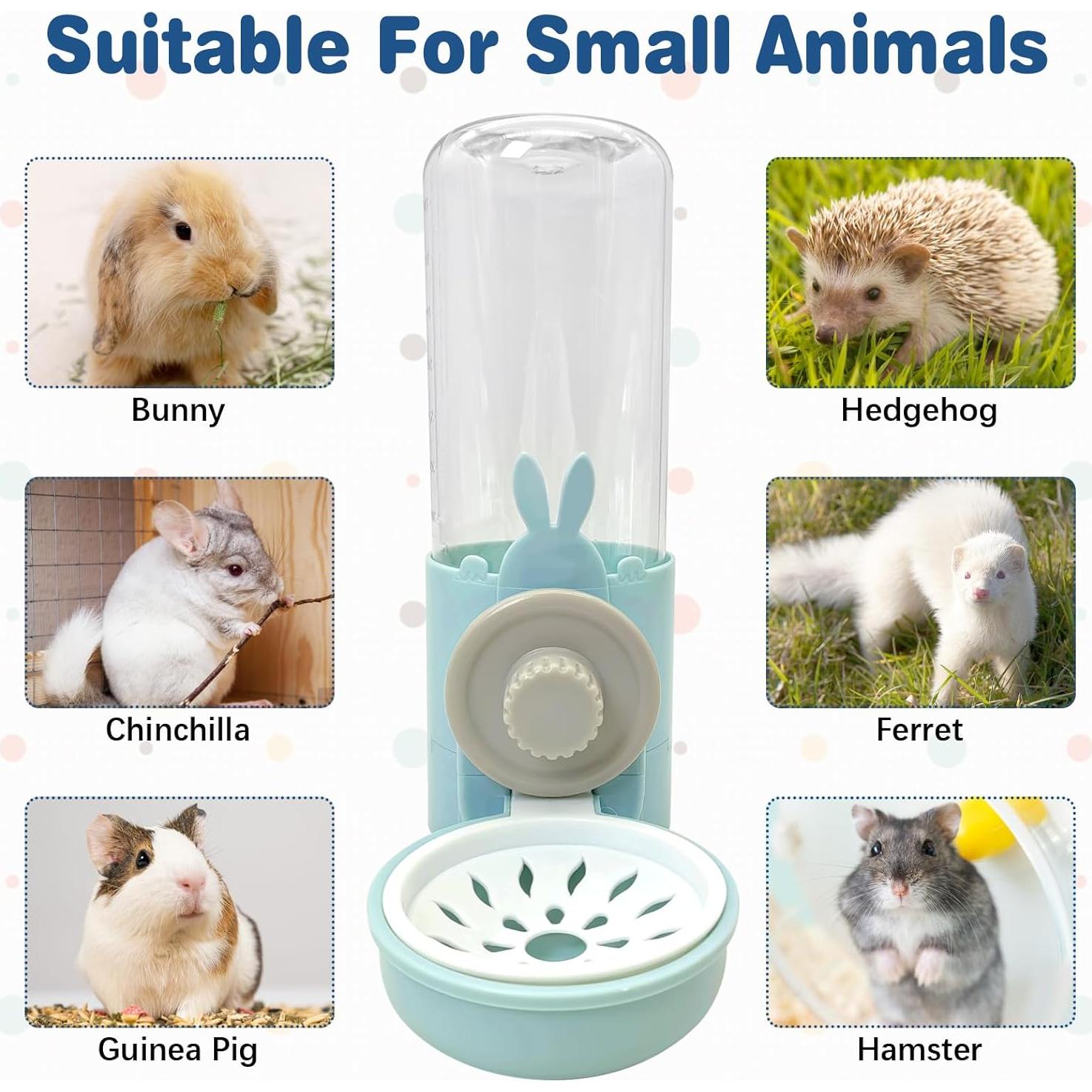 Dispensador de Agua para Conejos Kathson 0.5L Sin Goteo