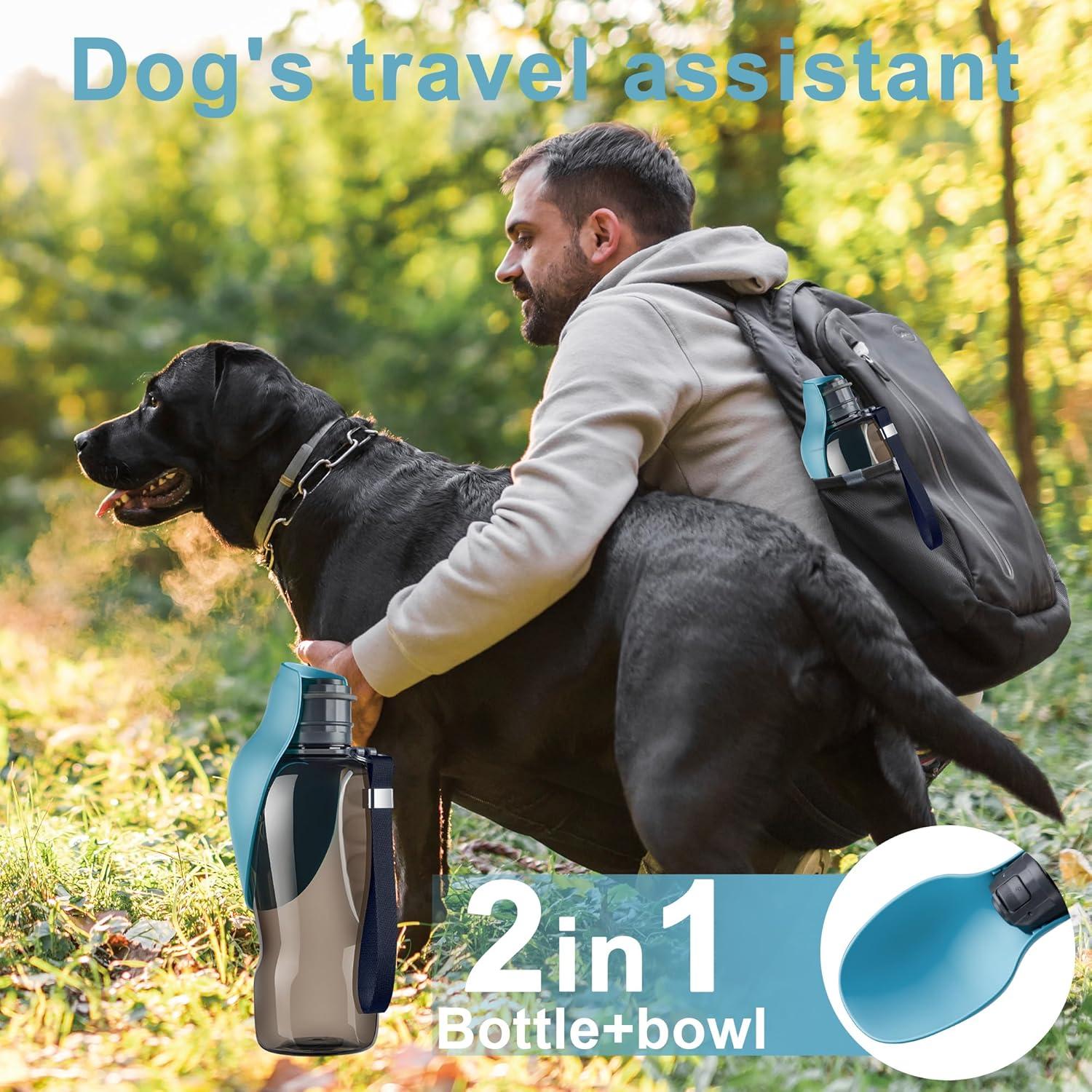 Botella de Agua Portátil para Perros Maiiu 800ml a Prueba de Fugas