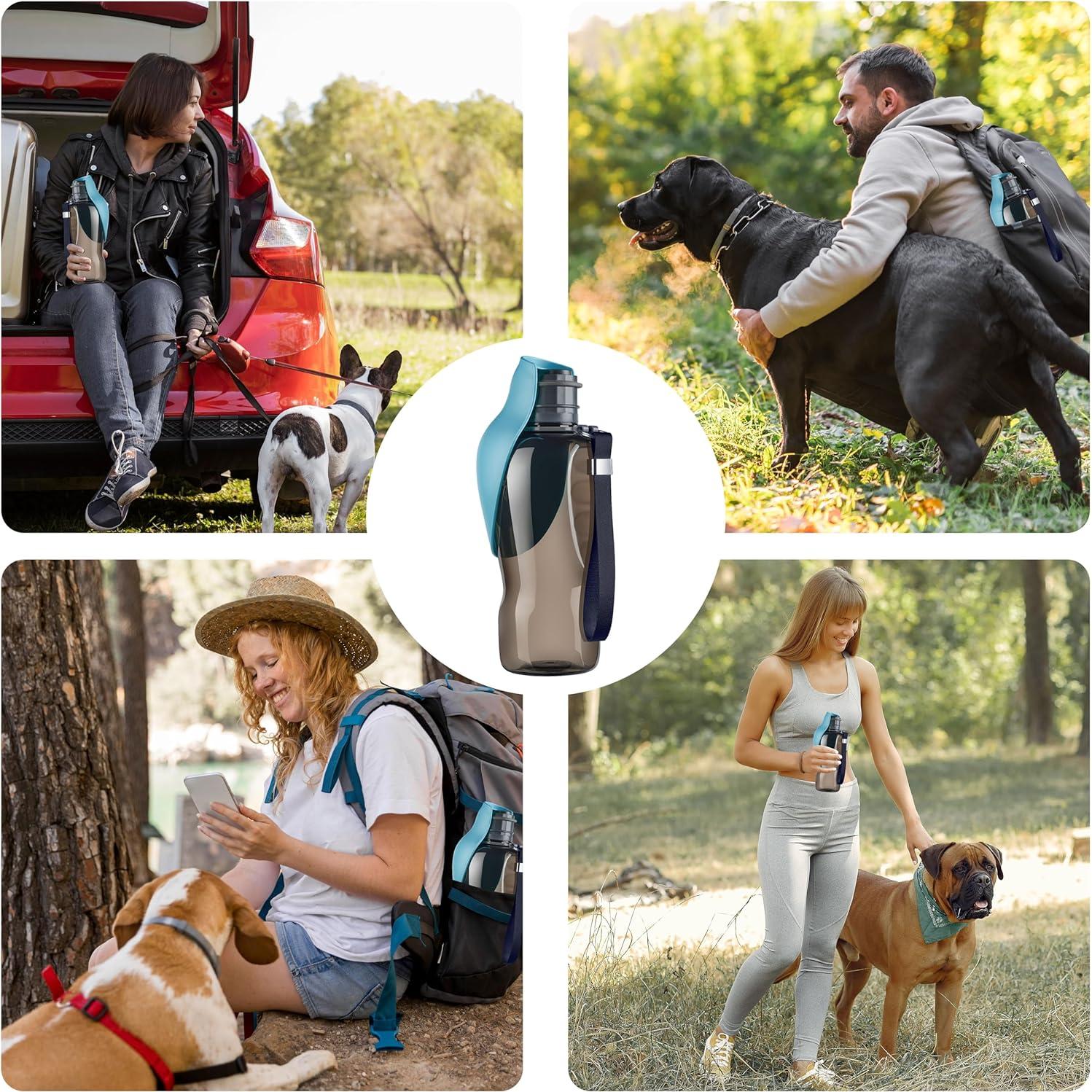 Botella de Agua Portátil para Perros Maiiu 800ml a Prueba de Fugas