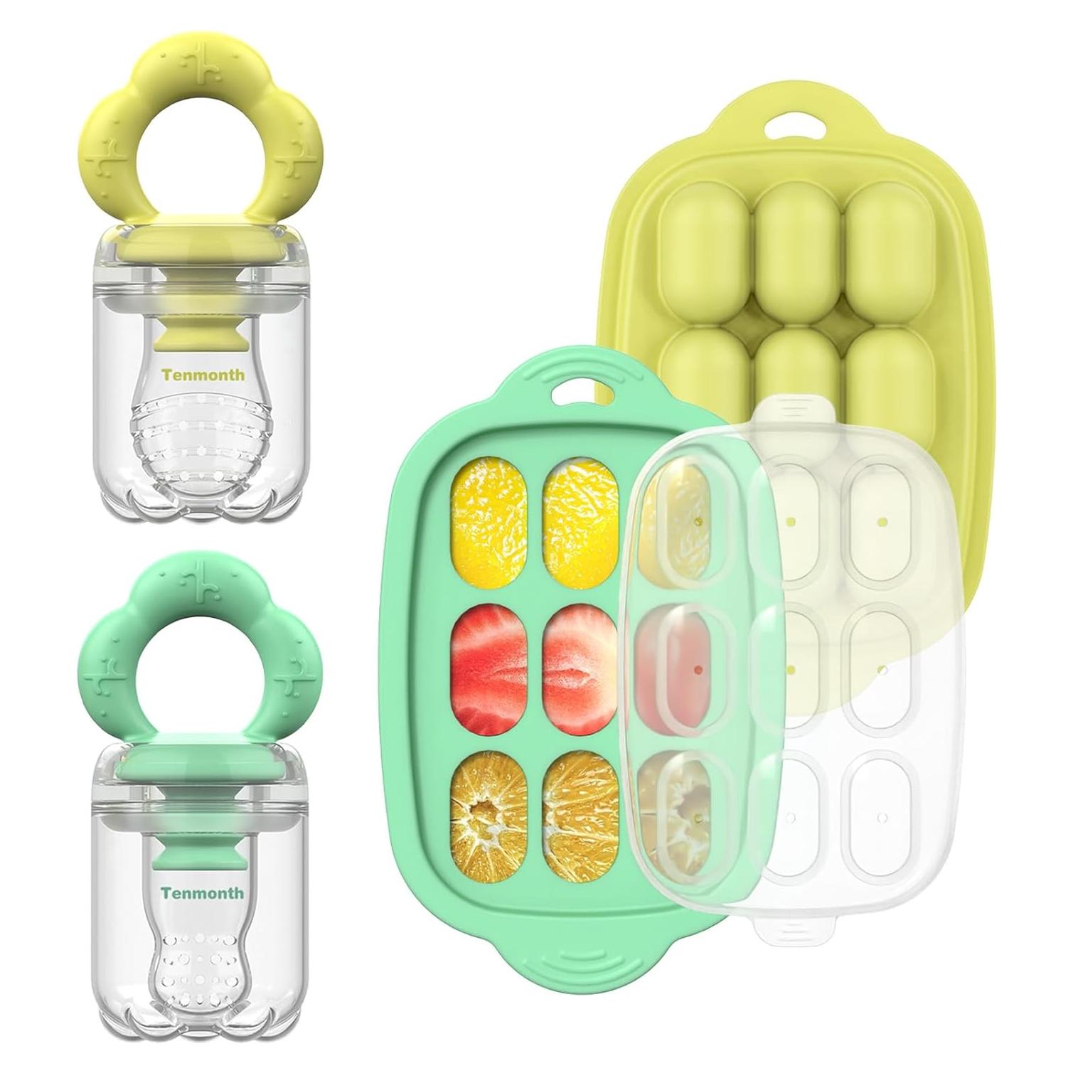 Moldes de Popsicle de Silicona Tenmonth para Bebés - 2 Piezas