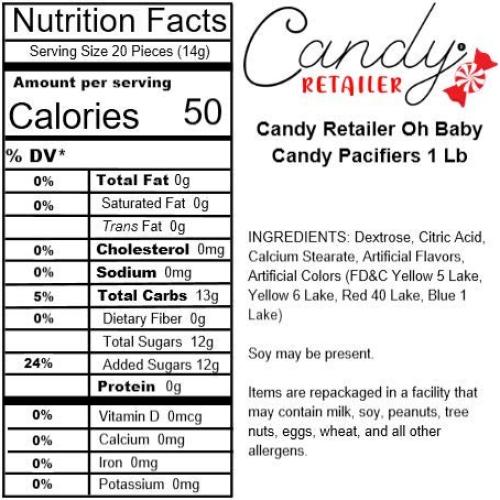 Chupetes de Dulce Oh Baby 1.385 kg Surtidos Frutas