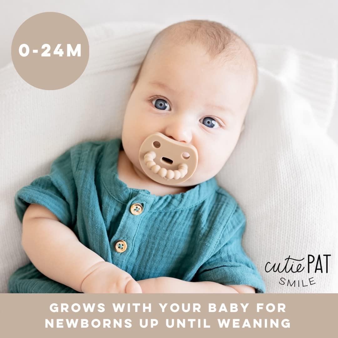 Chupete y Mordedor Ortodóntico Ryan & Rose Duna - Silicona Médica