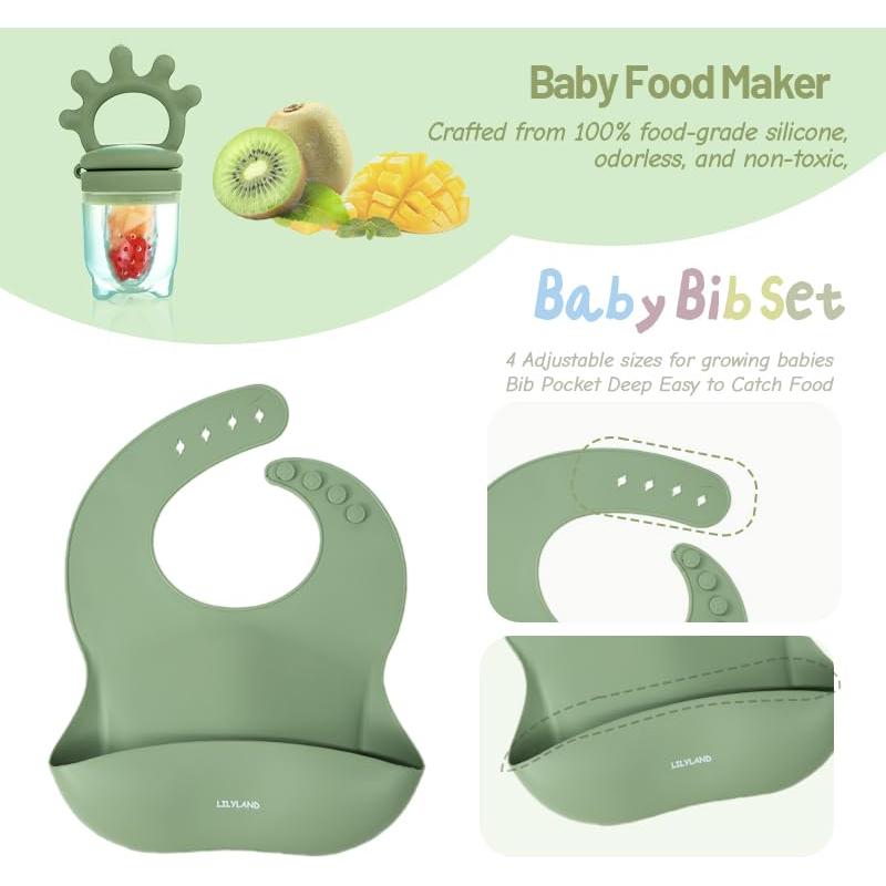 Extractor de Frutas y Alimentos de Silicona + Kit Bebé