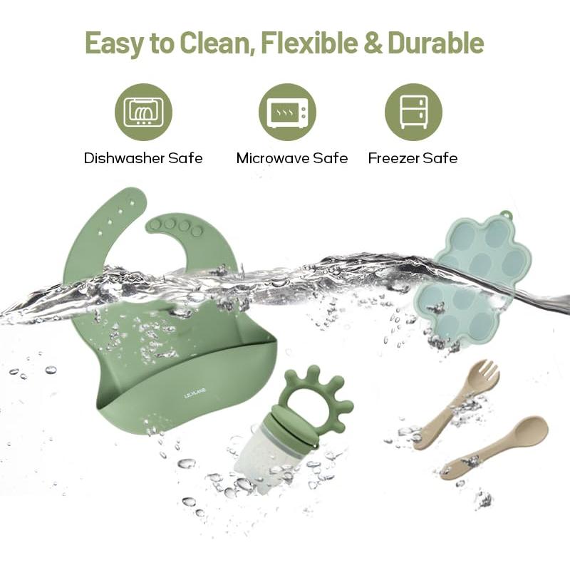 Extractor de Frutas y Alimentos de Silicona + Kit Bebé