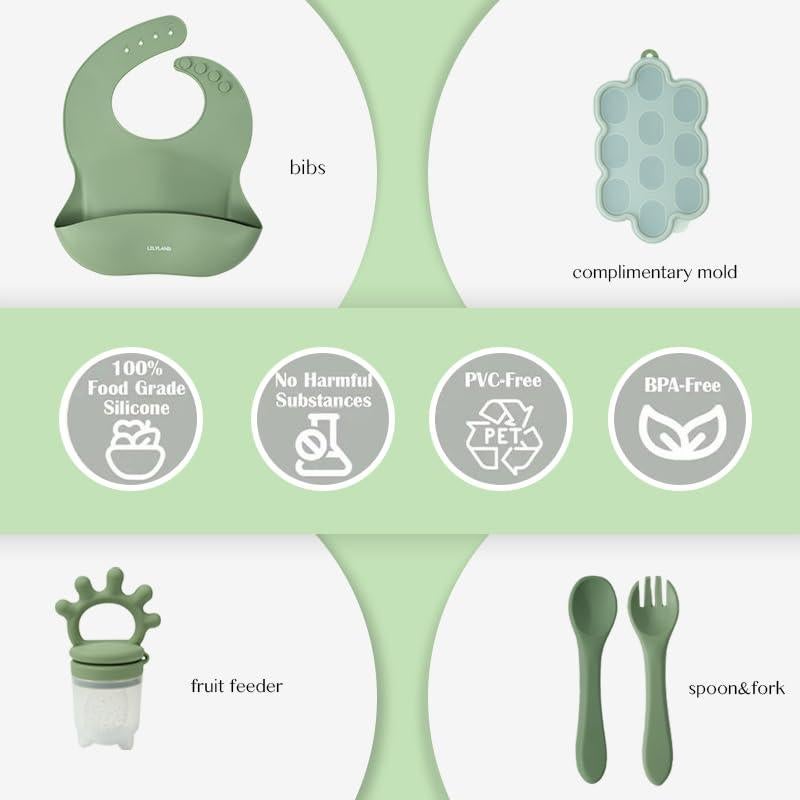 Extractor de Frutas y Alimentos de Silicona + Kit Bebé