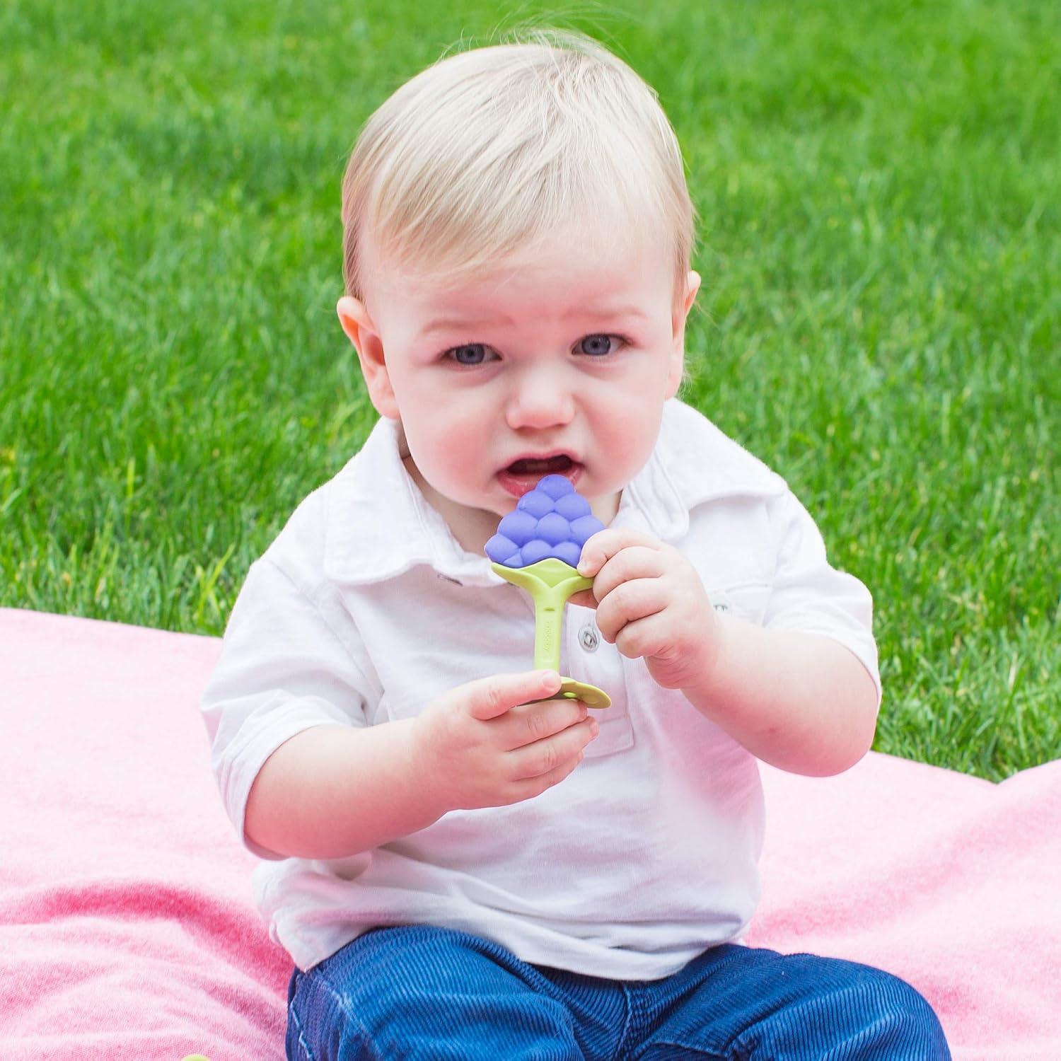 Mordedor Innobaby Teethin EZ Grip Uva - Libre de BPA