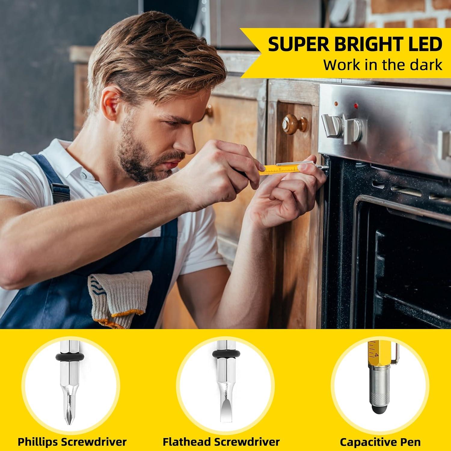 Bolígrafo Multiherramienta DAIKOYE 10 en 1 Regalo Papá