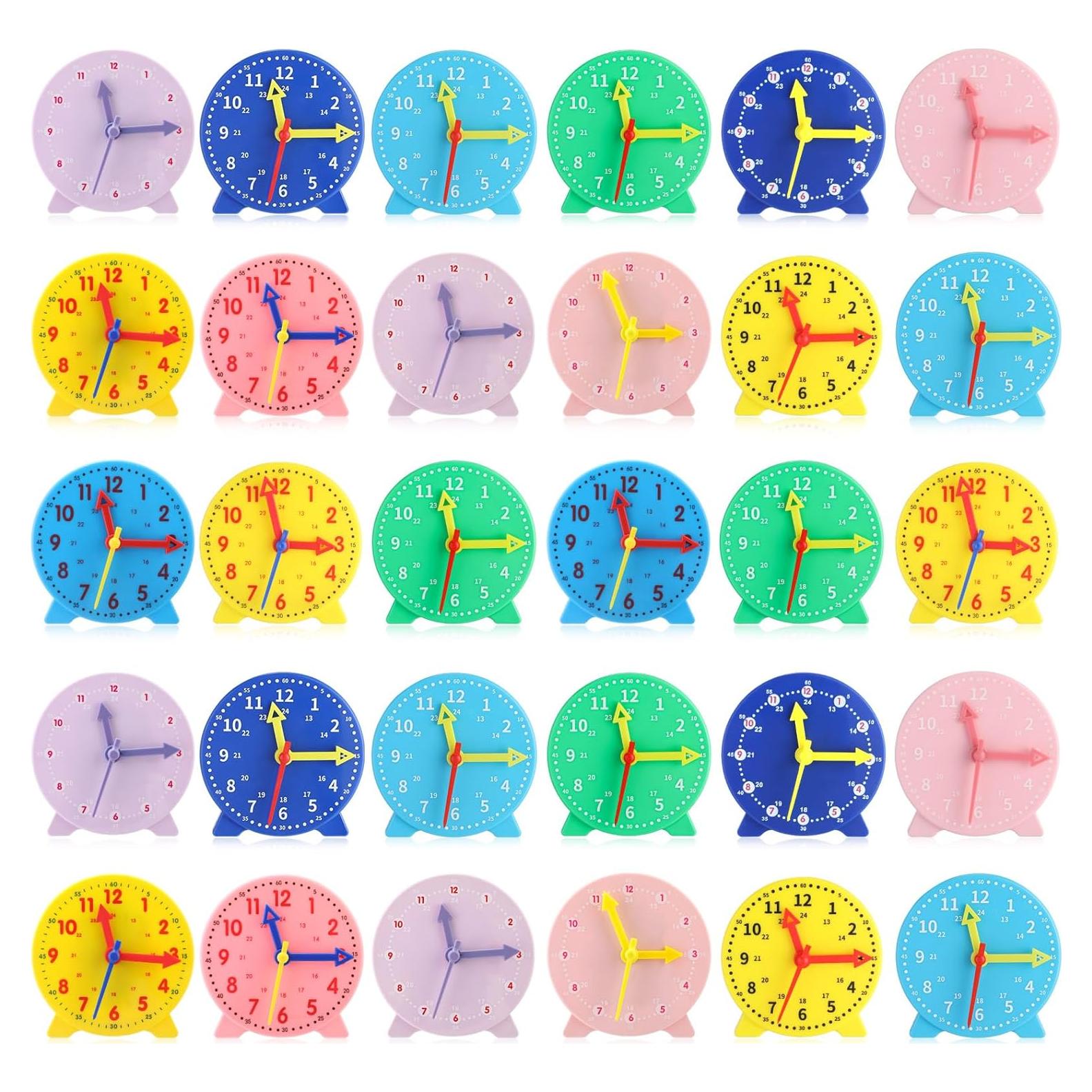 Kit de Reloj de Enseñanza Libima 30 Piezas 10 cm Colorido