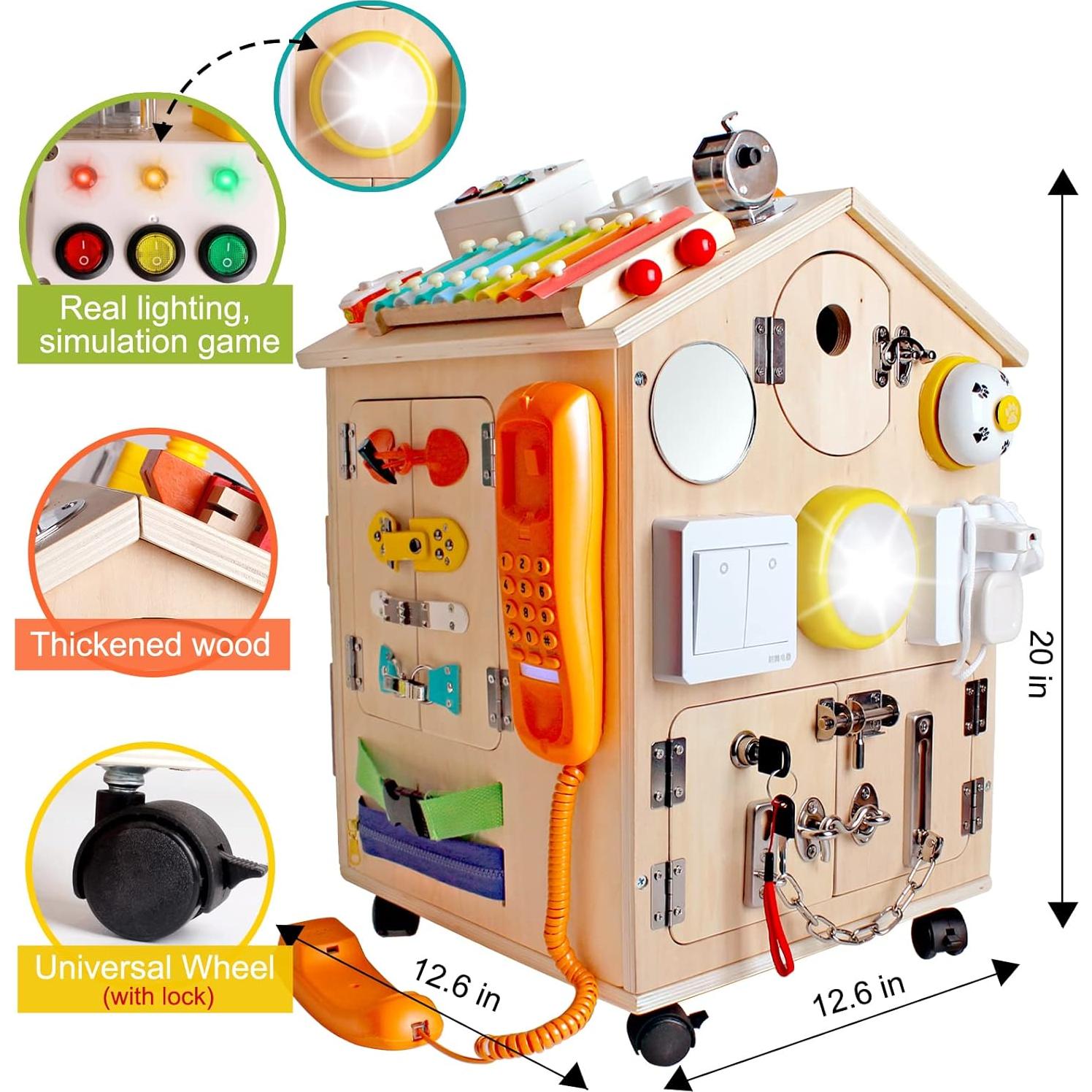 Casa Ocupada de Madera Montessori SHIERDU para Niños 9.05 kg