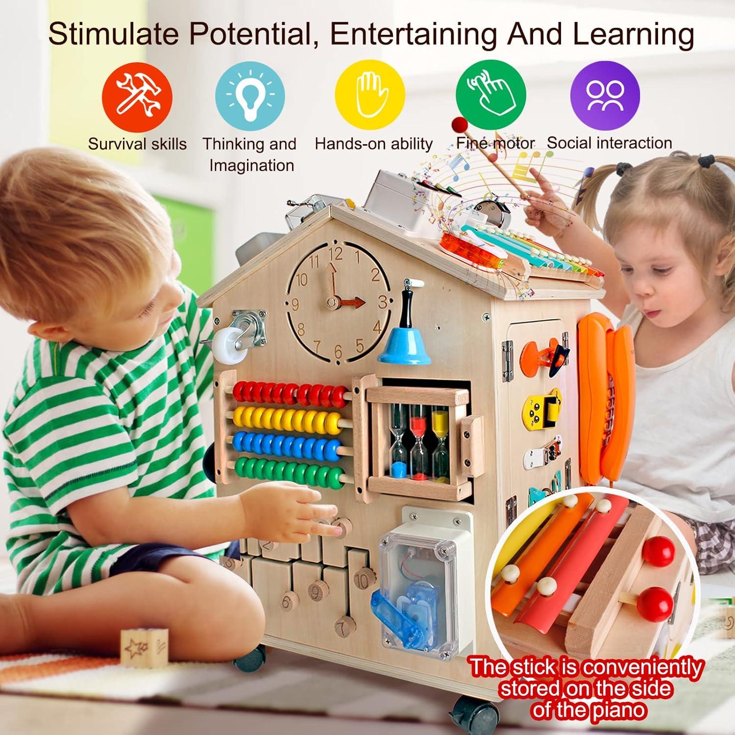 Casa Ocupada de Madera Montessori SHIERDU para Niños 9.05 kg