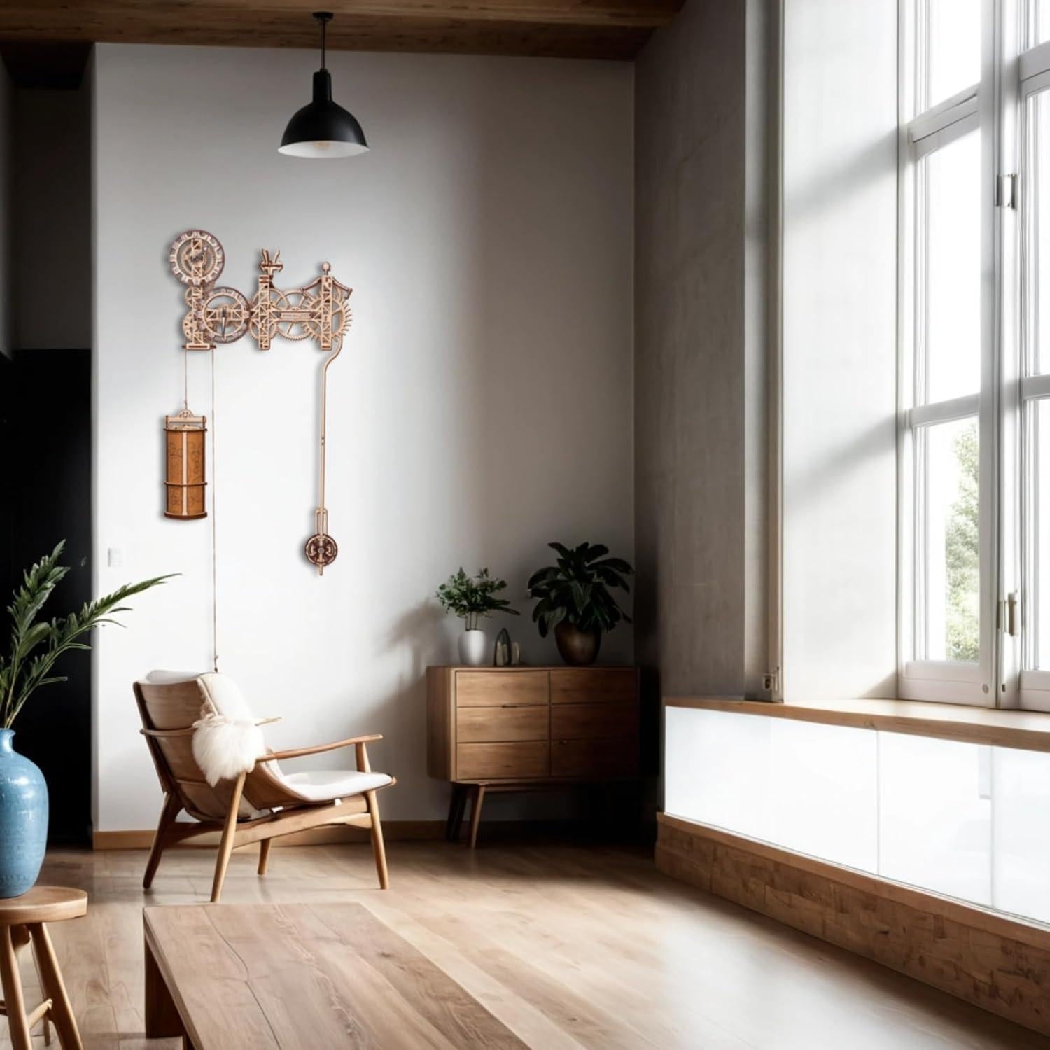 Reloj de Pared Steampunk de Madera - Kit 3D Mobimods