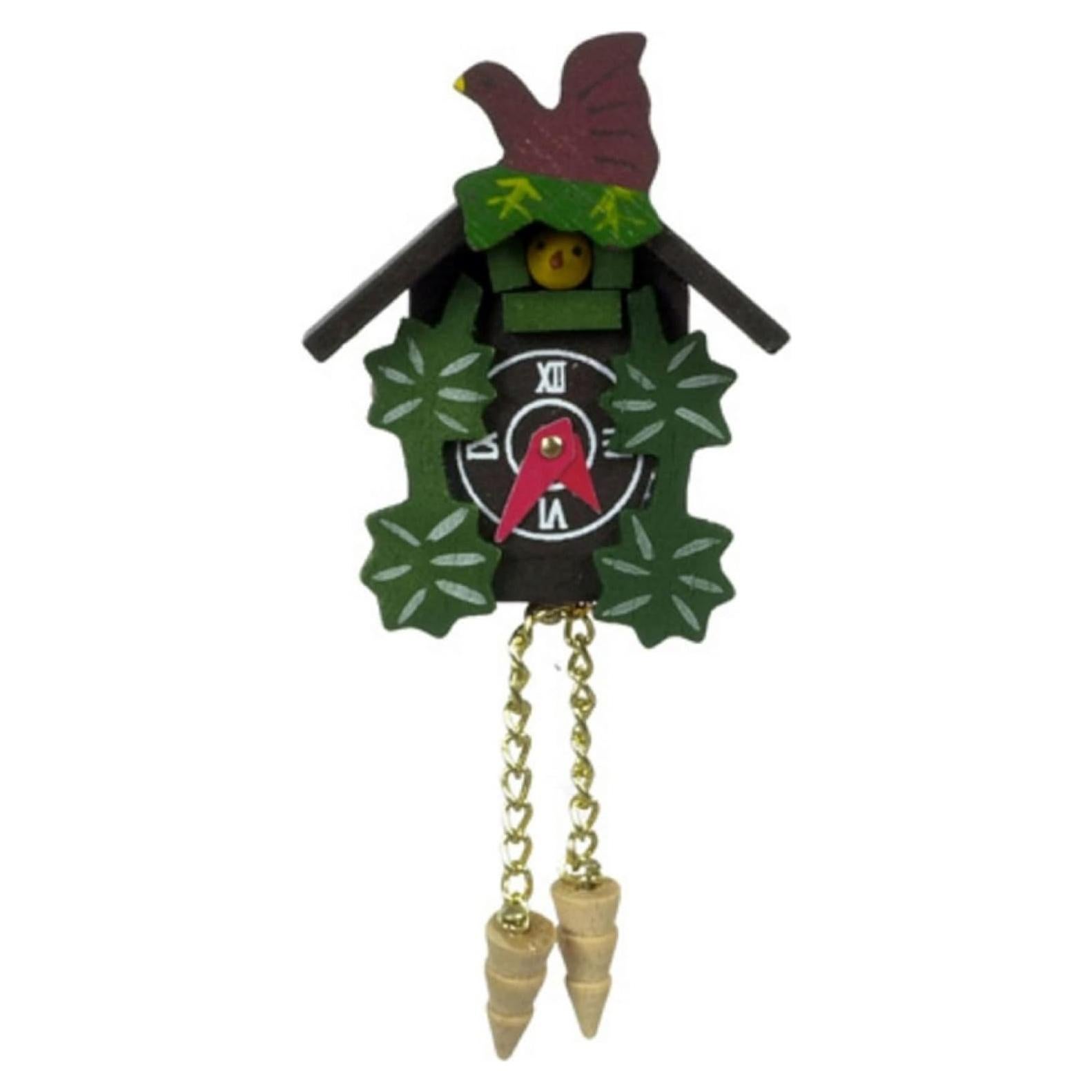 Reloj de Cuco Miniatura de Madera International Miniatures 1:12