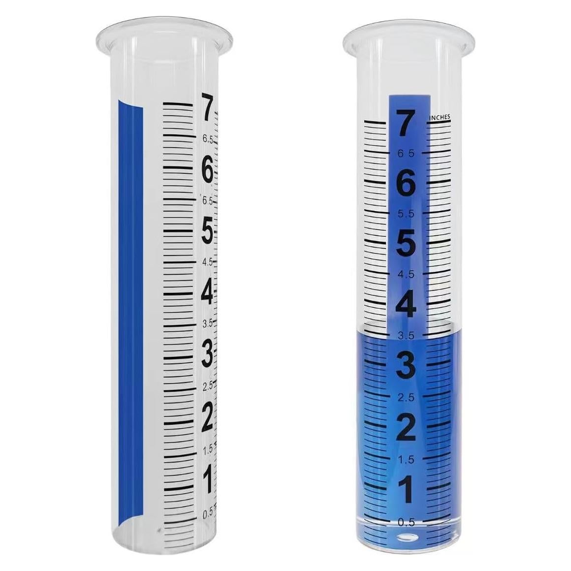 Cilindro de Pluviómetro de Reemplazo HZENGART 21cm 2pcs