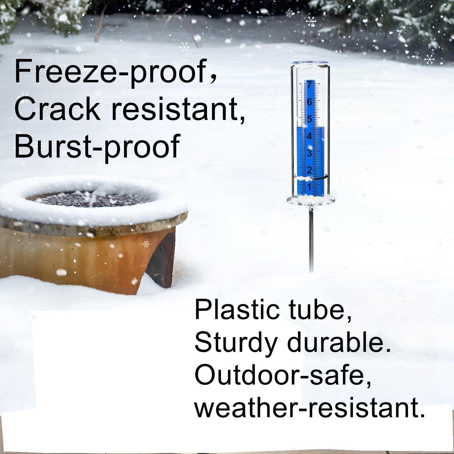 Cilindro de Pluviómetro de Reemplazo HZENGART 21cm 2pcs