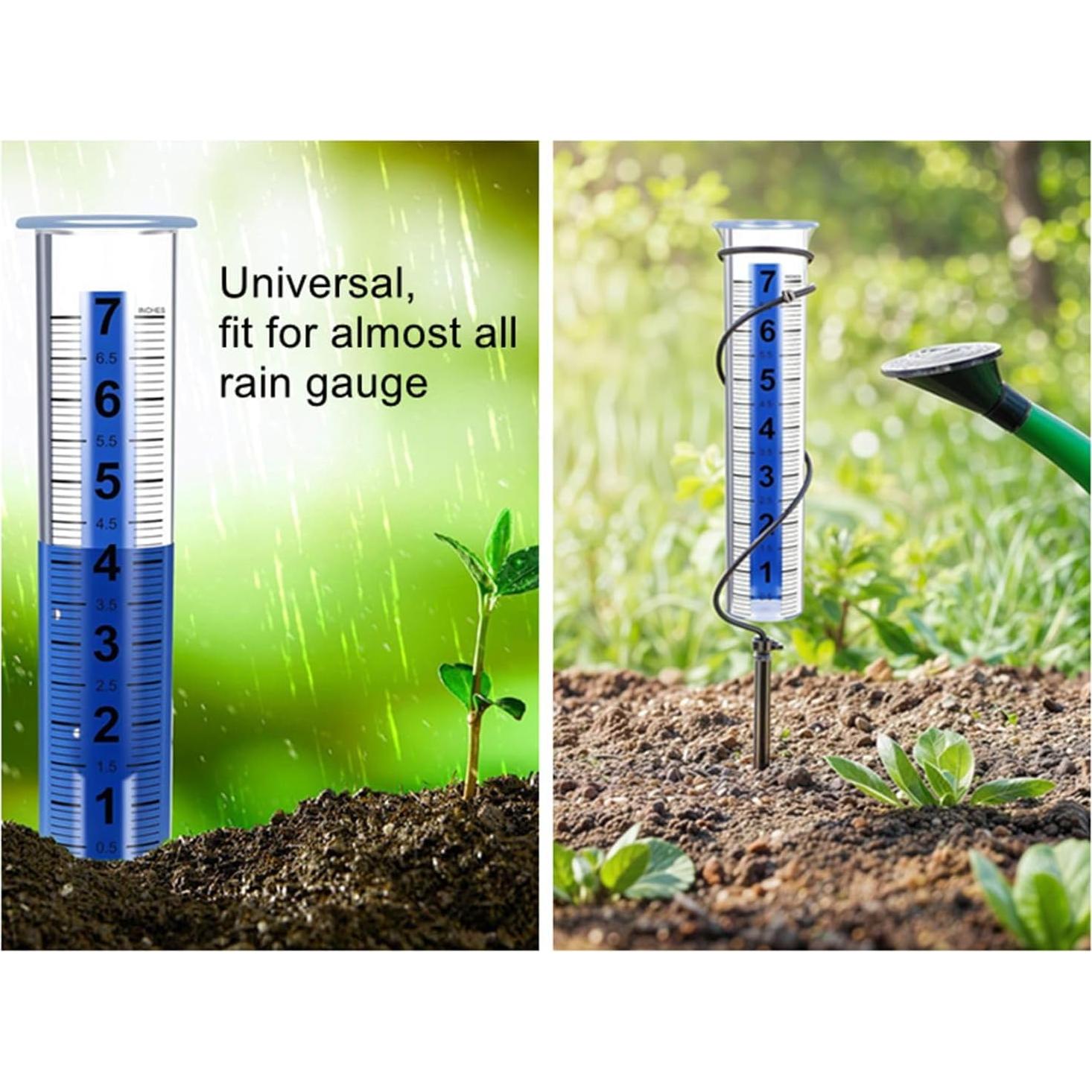 Cilindro de Pluviómetro de Reemplazo HZENGART 21cm 2pcs