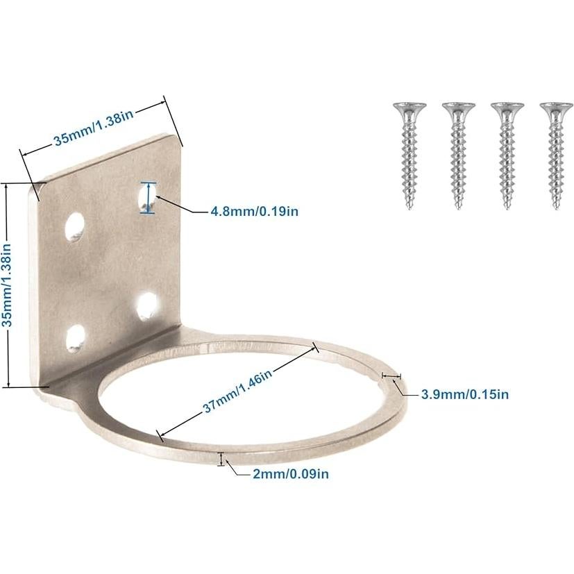 Medidor de lluvia Mateda 5" con soporte acero inoxidable