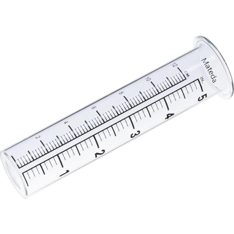Medidor de lluvia Mateda 5" con soporte acero inoxidable