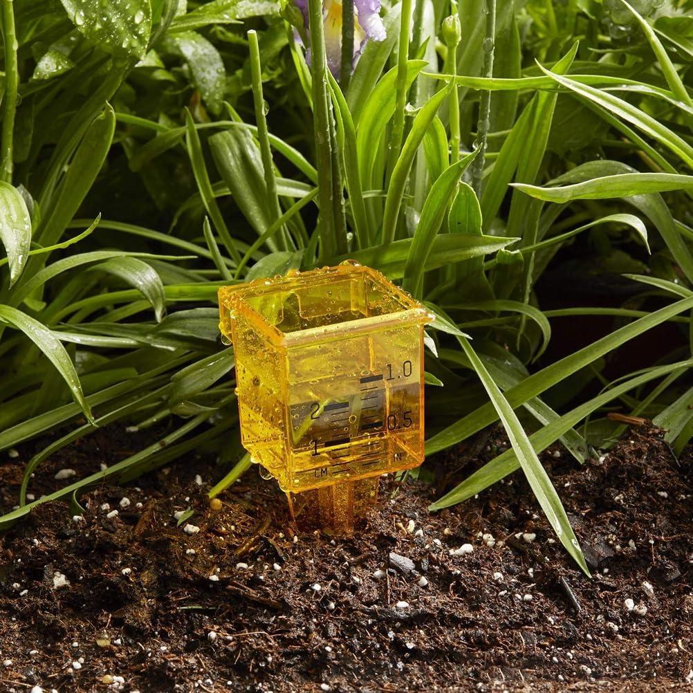 Pluviómetro DOITOOL 4Pack 13.4x4.7 cm para Jardín y Césped