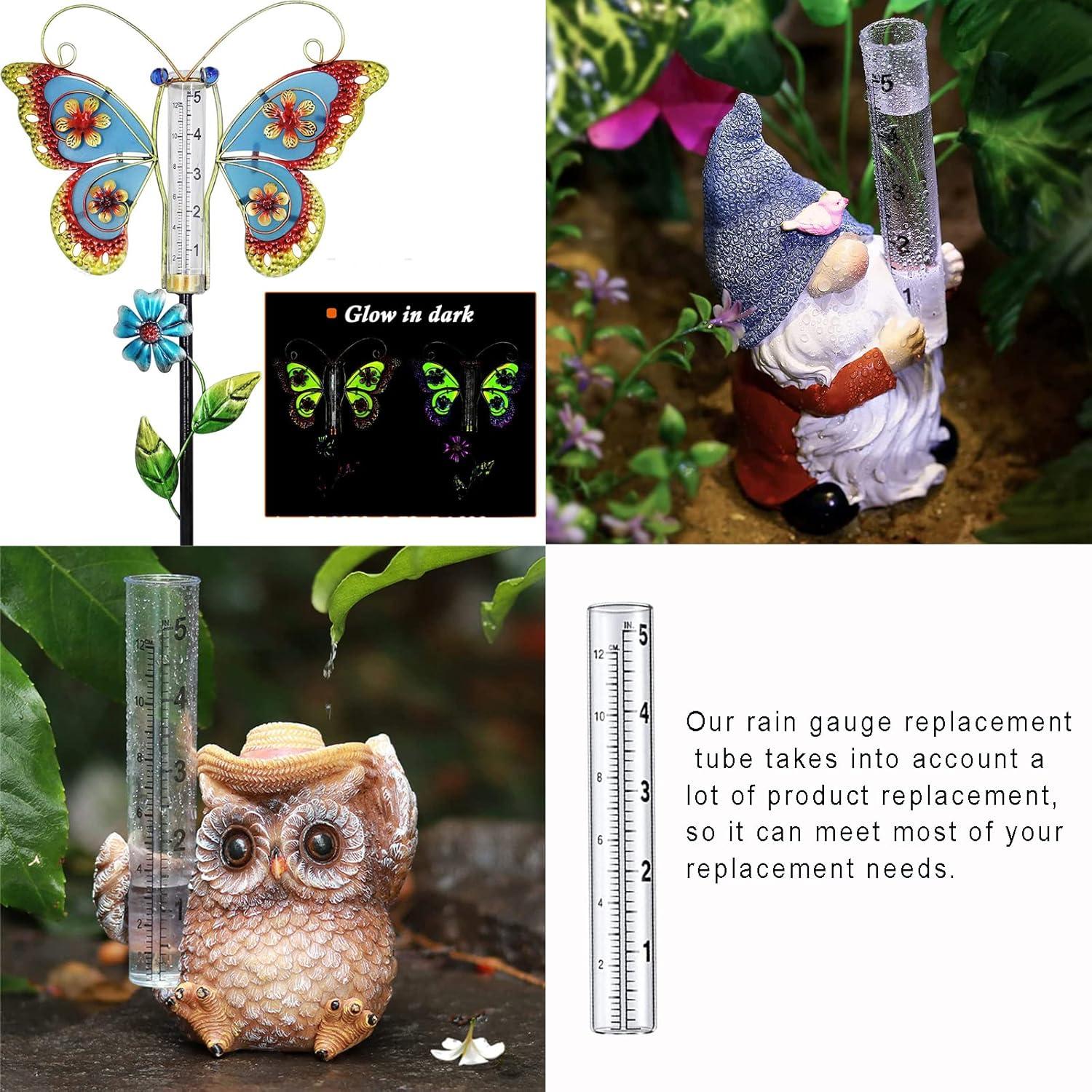 4 Tubos de Reemplazo para Medidor de Lluvia YZDTECH 12.7 cm