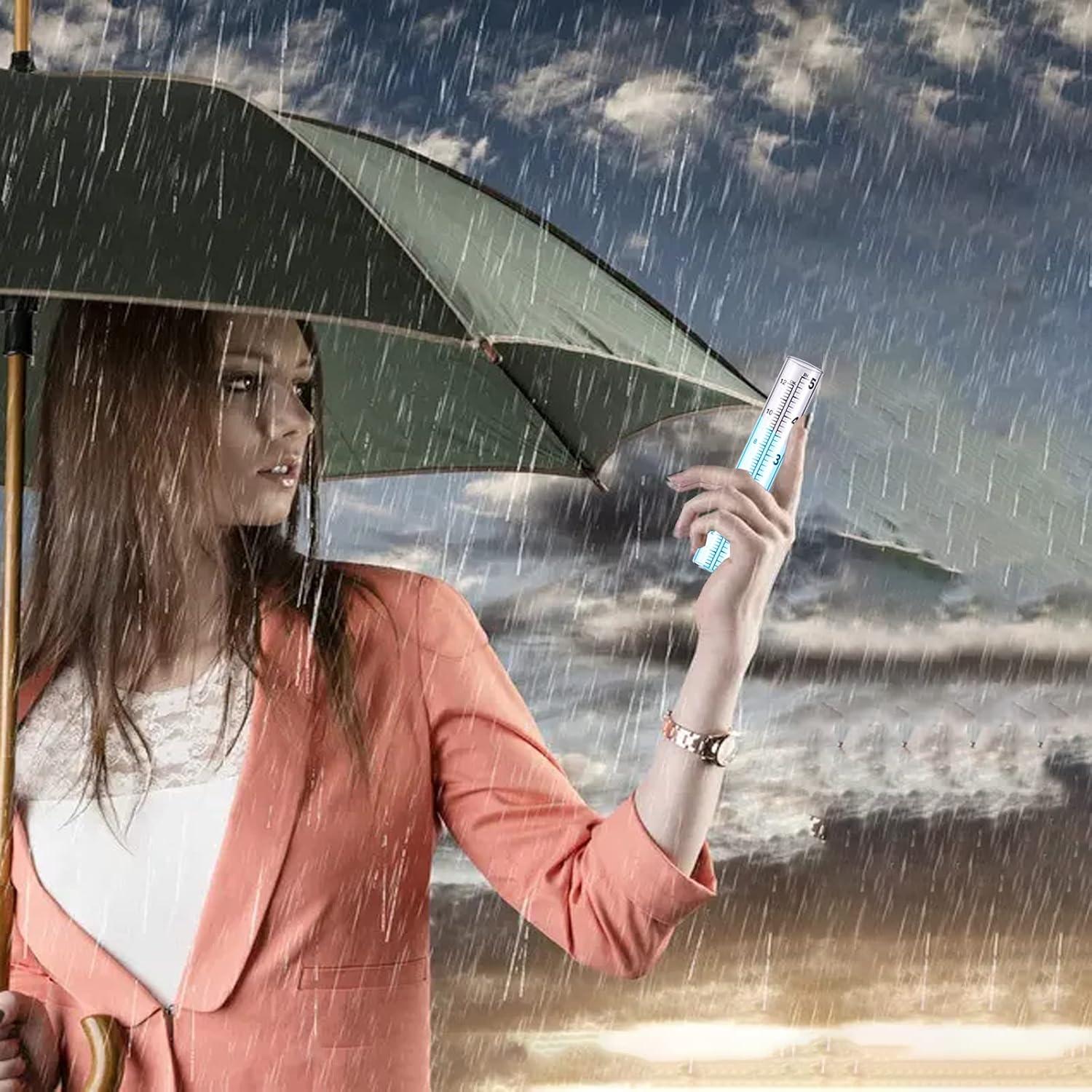 4 Tubos de Reemplazo para Medidor de Lluvia YZDTECH 12.7 cm