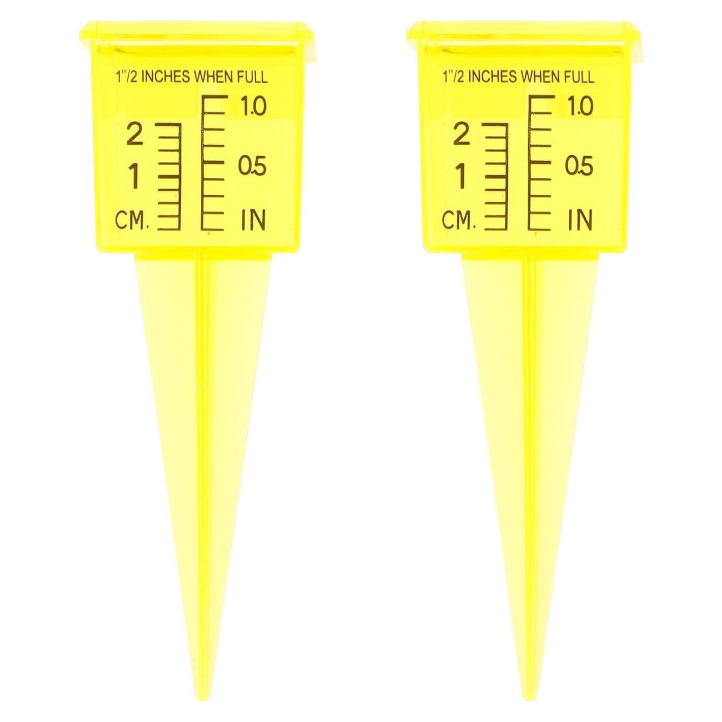 Medidor de Lluvia KONTONTY 2pcs Preciso para Jardín 13.4cm