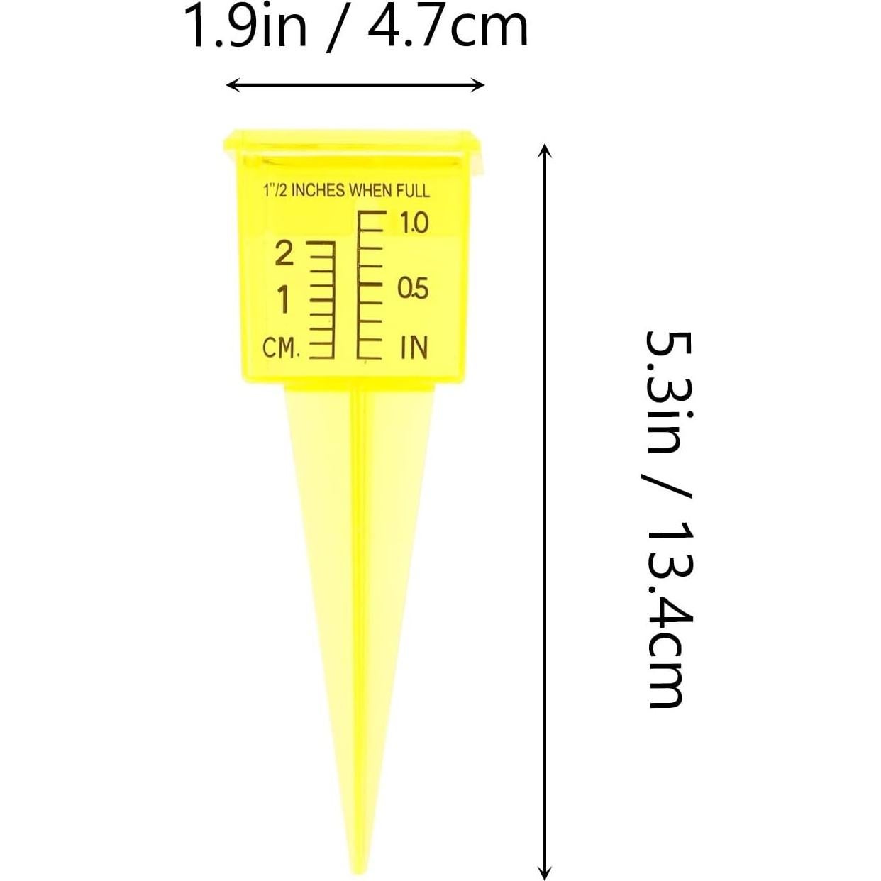 Medidor de Lluvia KONTONTY 2pcs Preciso para Jardín 13.4cm