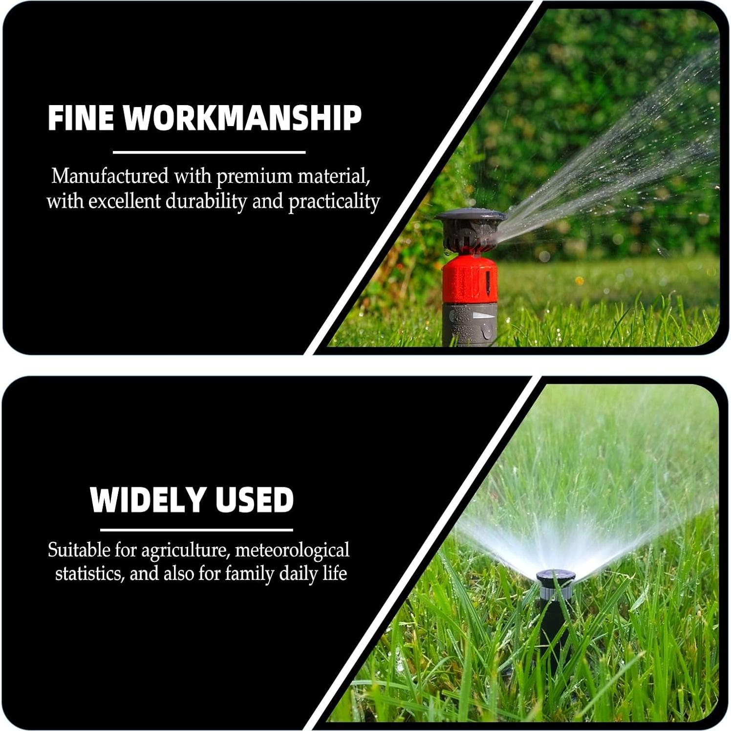 Medidor de Lluvia KONTONTY 2pcs Preciso para Jardín 13.4cm