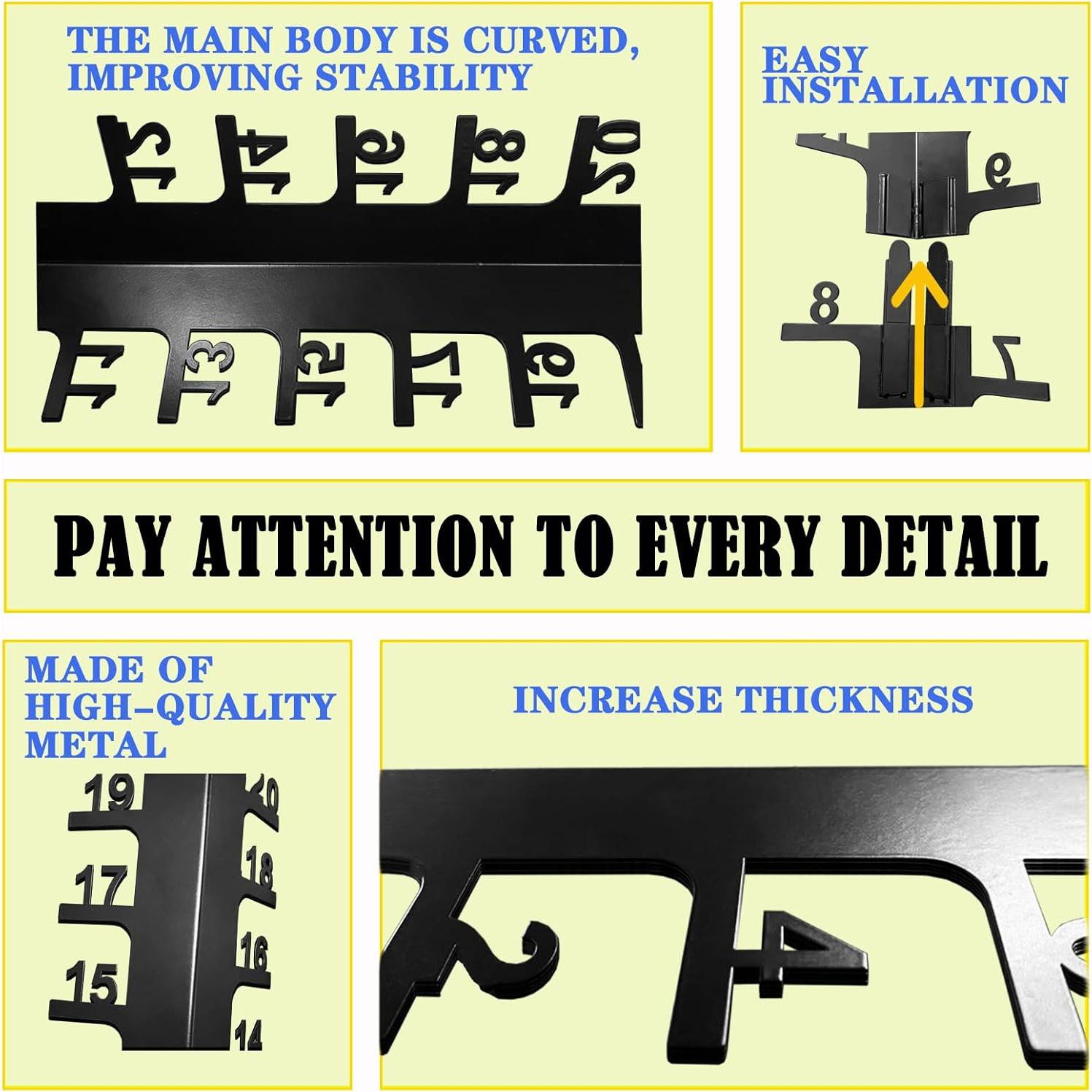 Medidor de Nieve JMBay 91.44 cm con Termómetro para Jardín