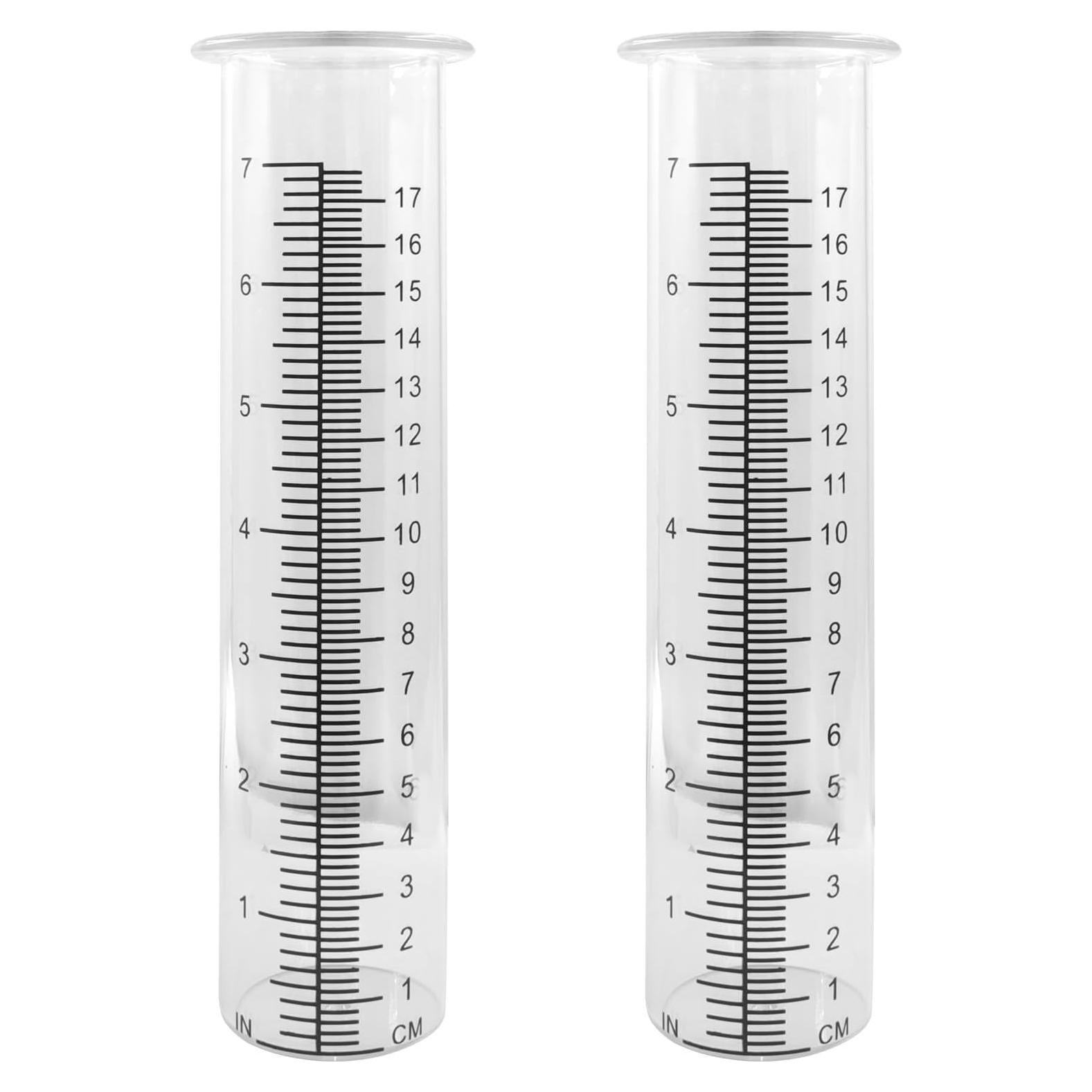 Tubo de Reemplazo para Pluviómetro de Plástico Zorveiio 2 Pcs