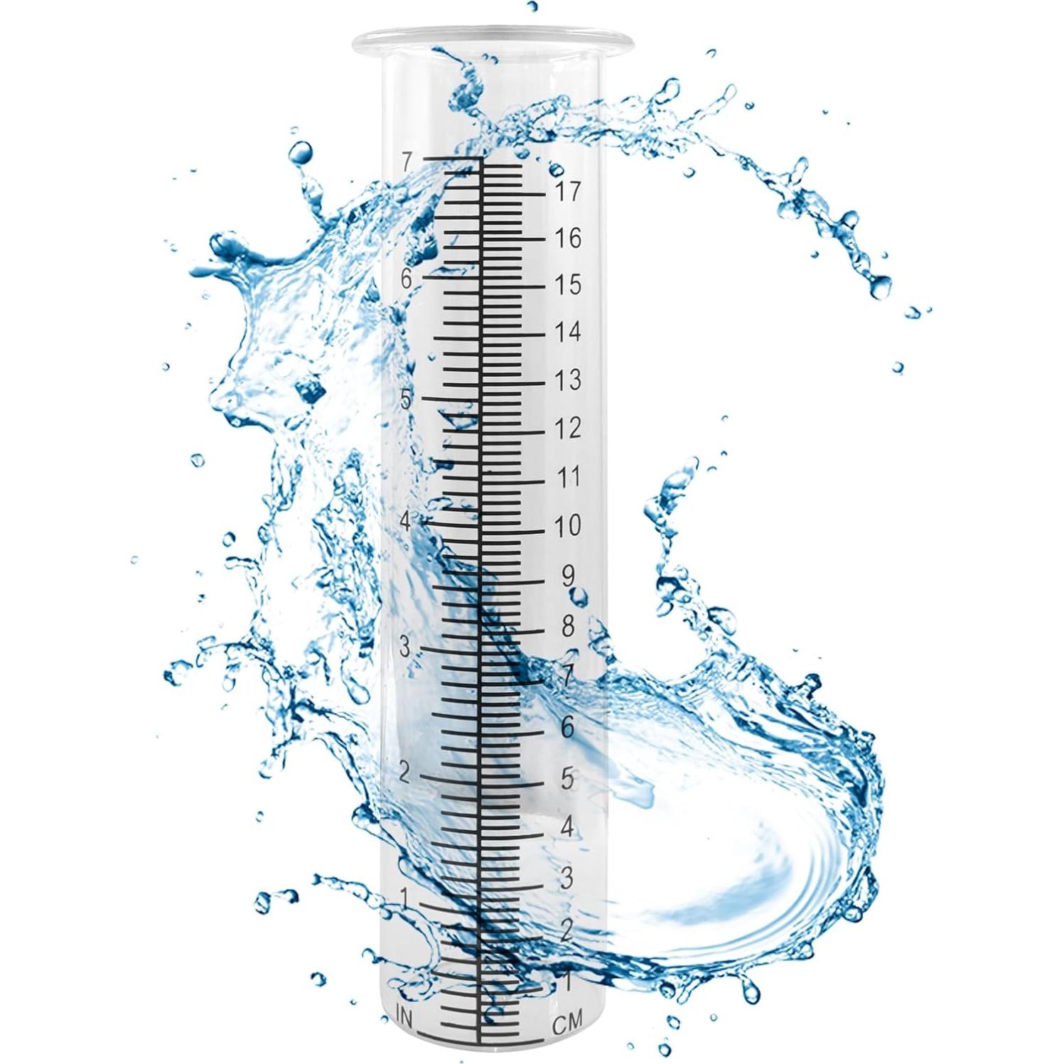 Tubo de Reemplazo para Pluviómetro de Plástico Zorveiio 2 Pcs