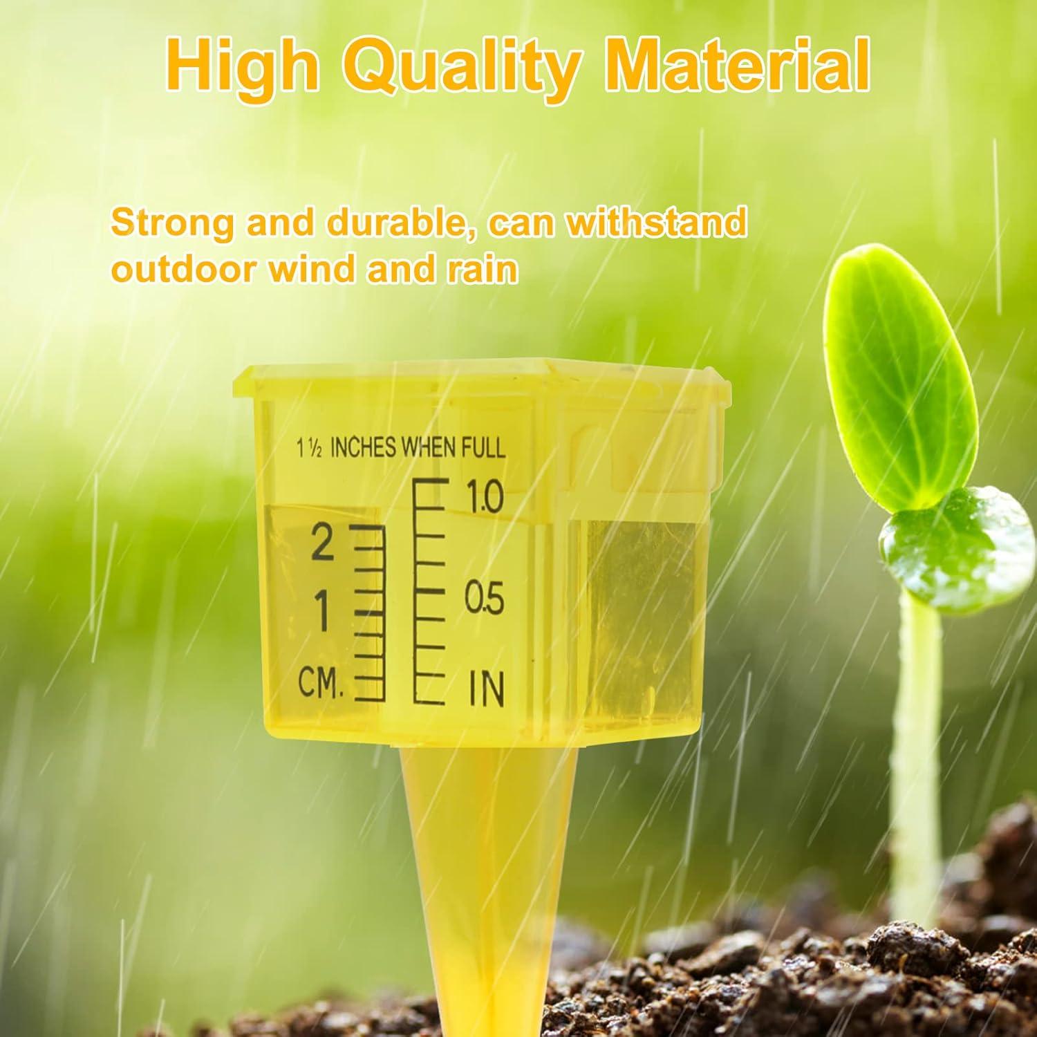 Pluviómetro Amarillo Pletpet 20 Piezas 13.5x4.5 cm Jardín