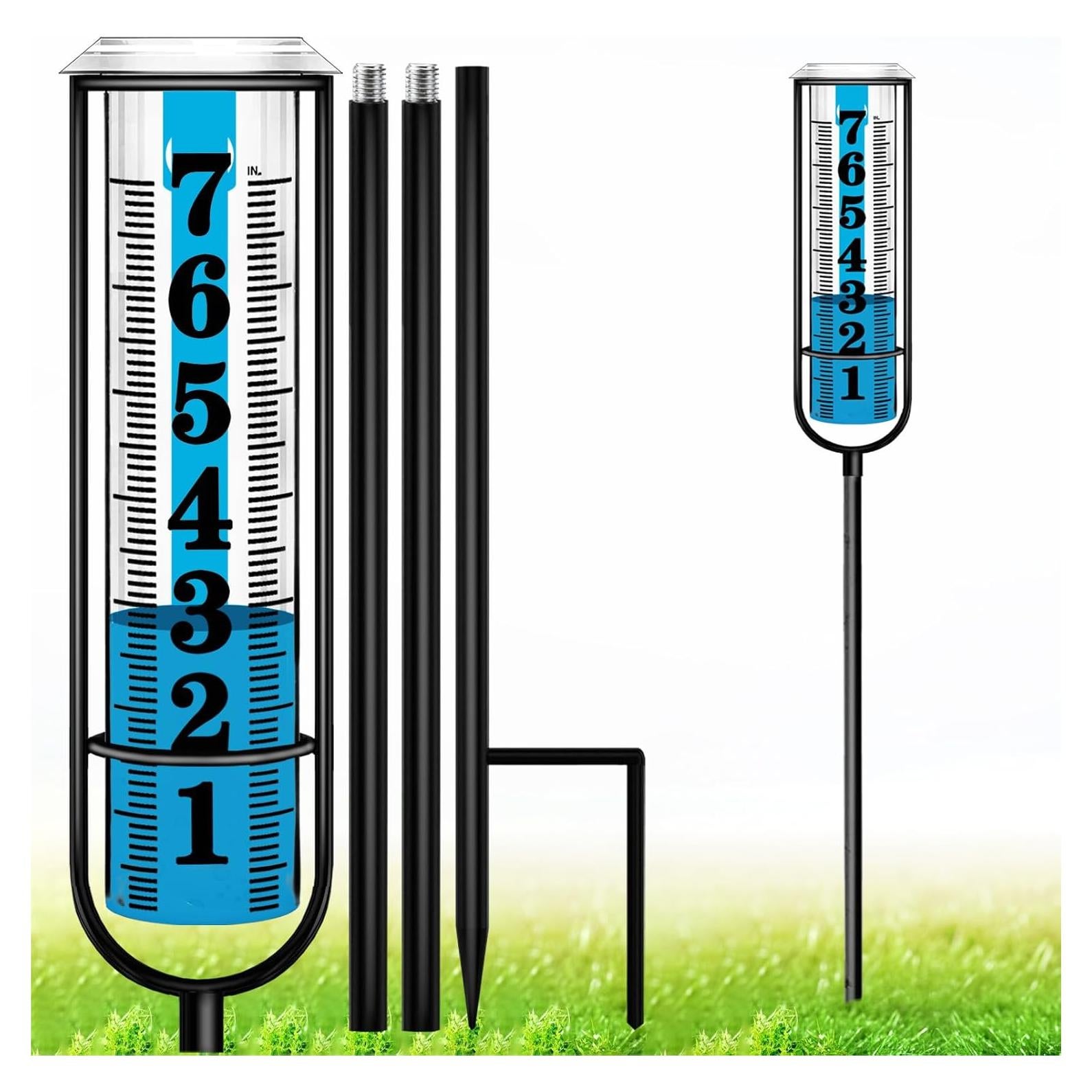 Pluviometro Exterior Asenron 94 cm Ajustable a Prueba de Heladas