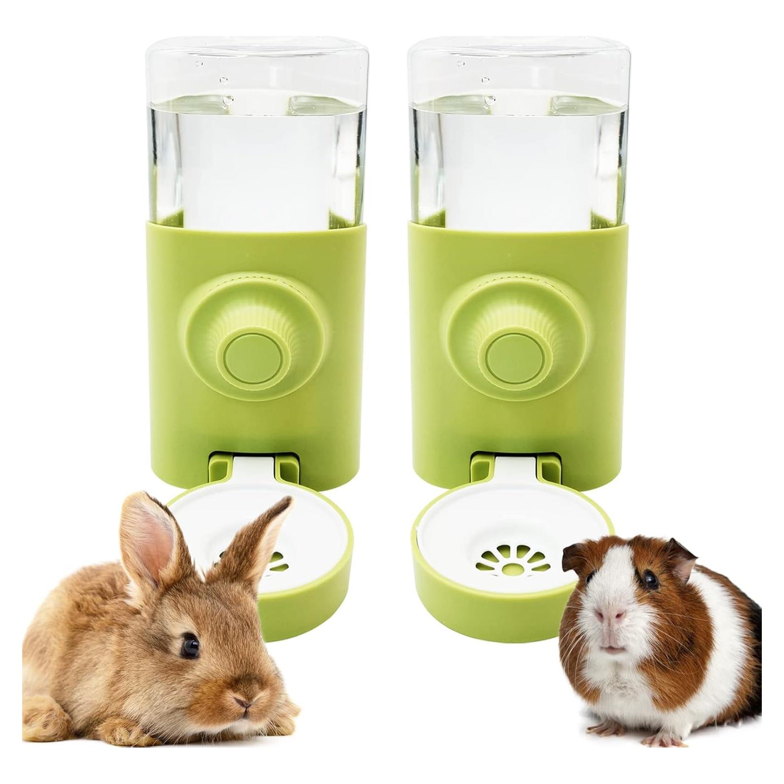 Botella de Agua Colgante Fhiny Rabbit 600ml 2 PCS para Mascotas