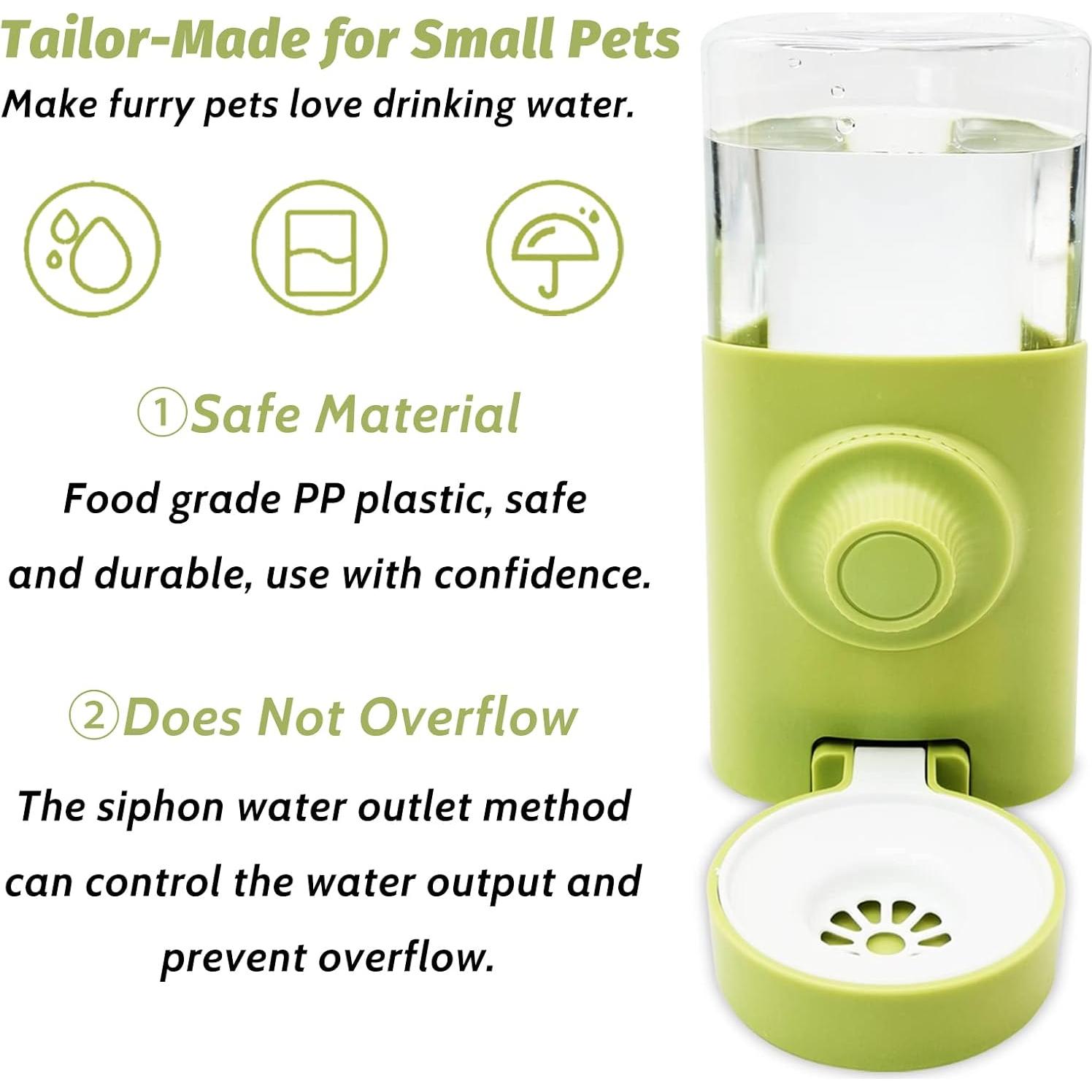 Botella de Agua Colgante Fhiny Rabbit 600ml 2 PCS para Mascotas