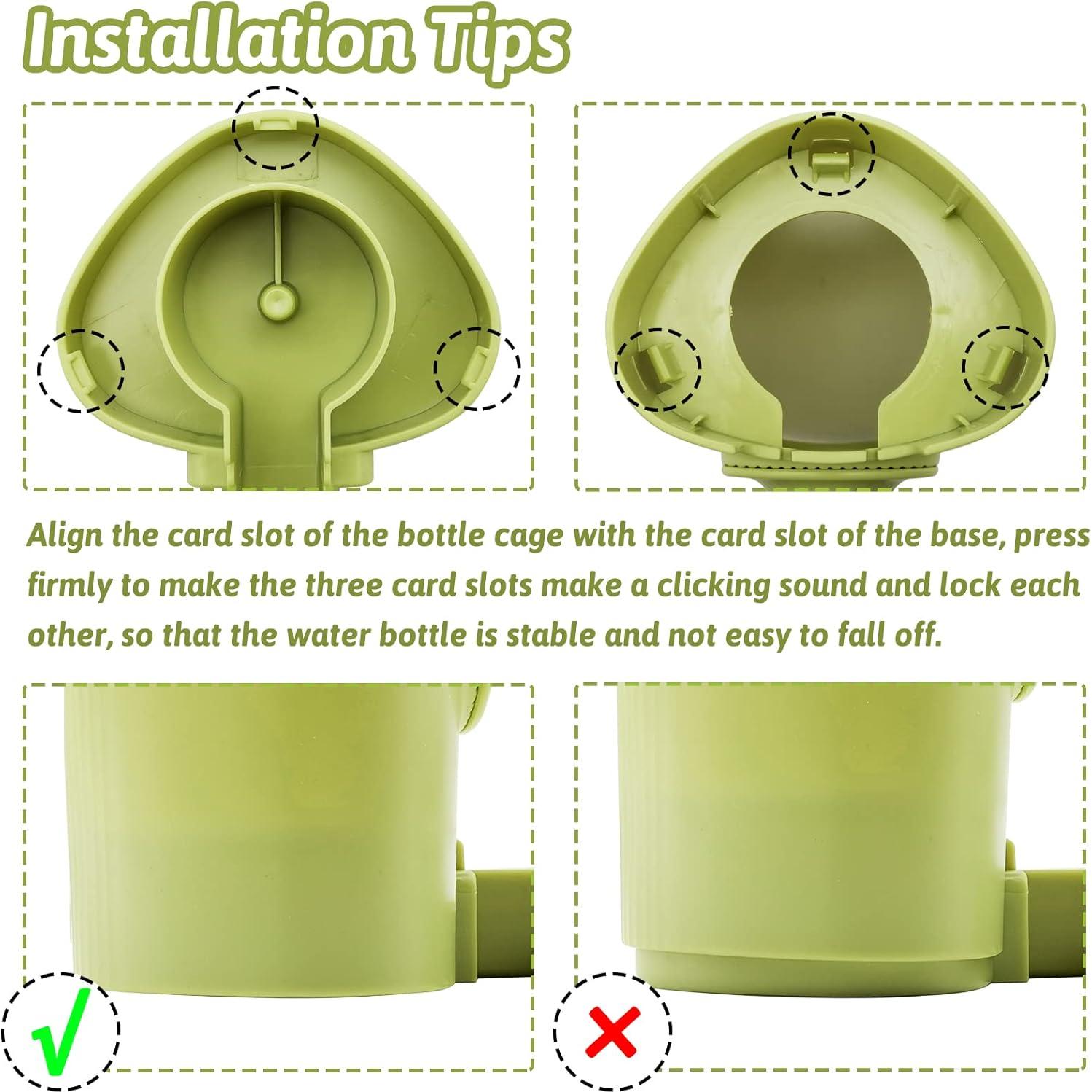 Botella de Agua Colgante Fhiny Rabbit 600ml 2 PCS para Mascotas