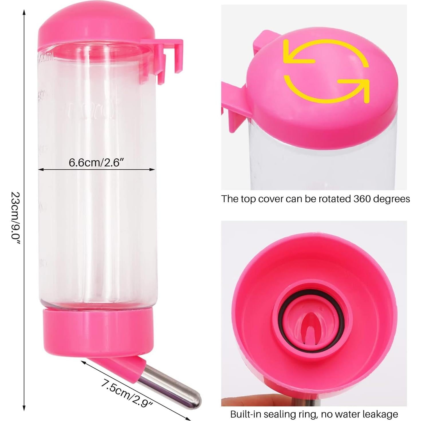 Paquete de 2 Botellas de Agua sin Goteo Oujimai 500 ml