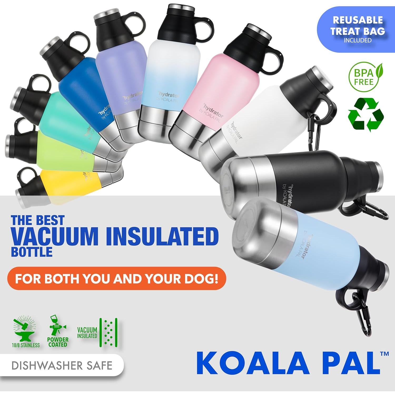 Botella de Agua Portátil para Perros KOALA PAL 32oz Azul