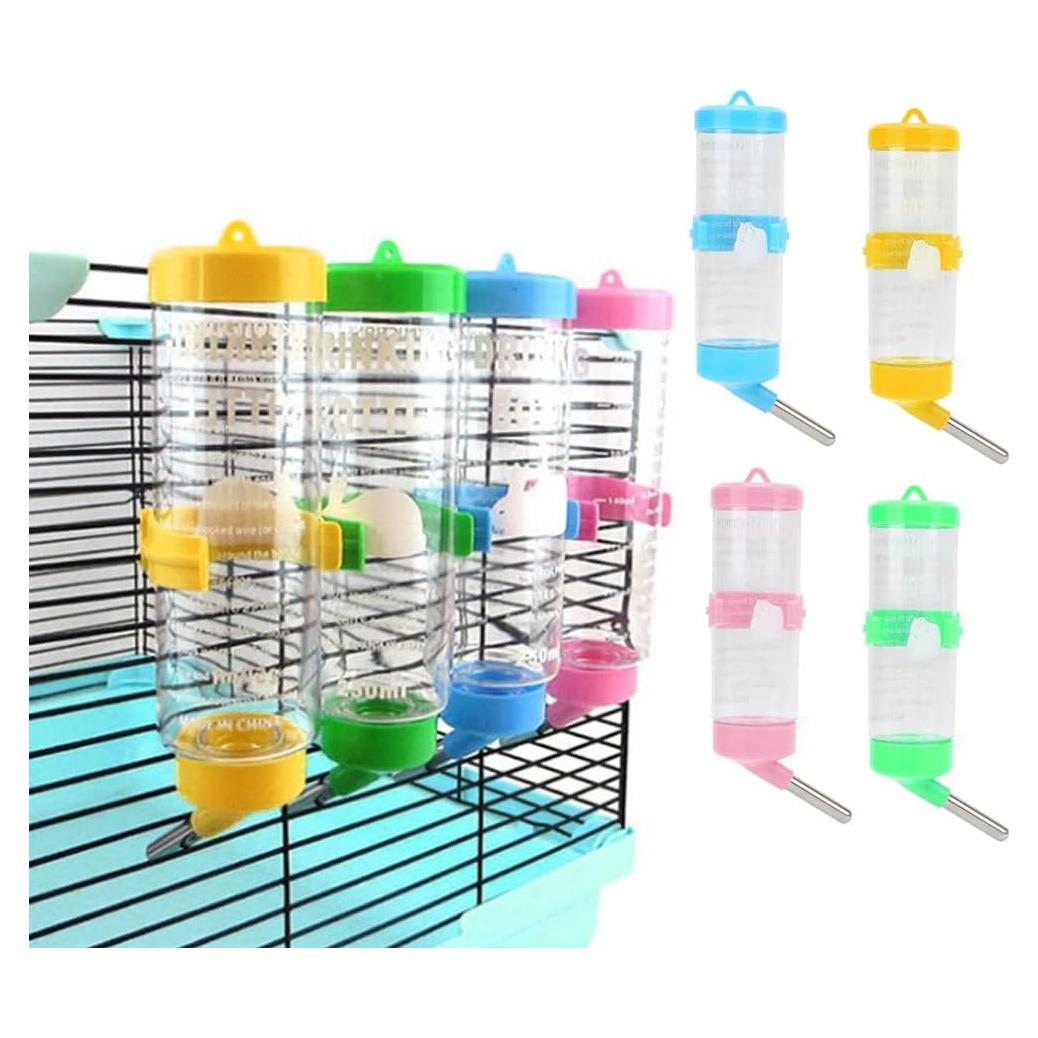 Botella de Agua para Hamsters Pssopp 125ml Sin Goteo