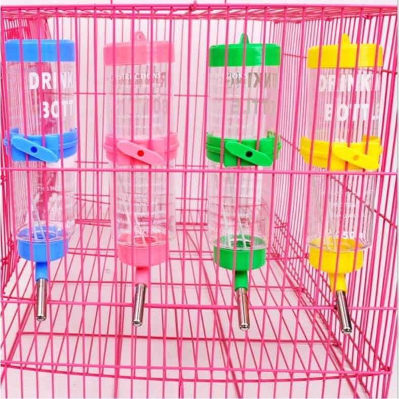 Botella de Agua para Hamsters Pssopp 125ml Sin Goteo