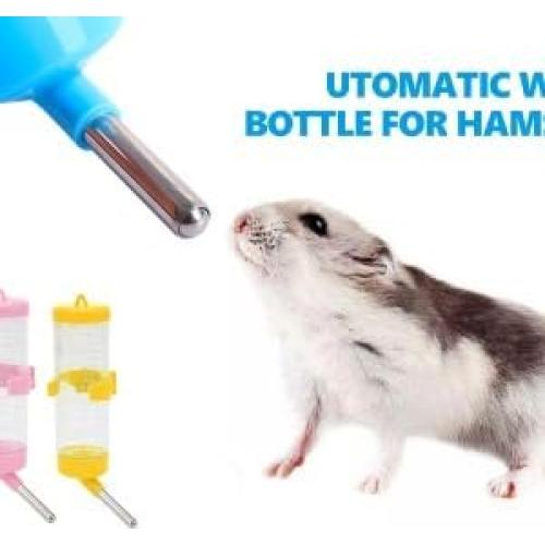 Botella de Agua para Hamsters Pssopp 125ml Sin Goteo