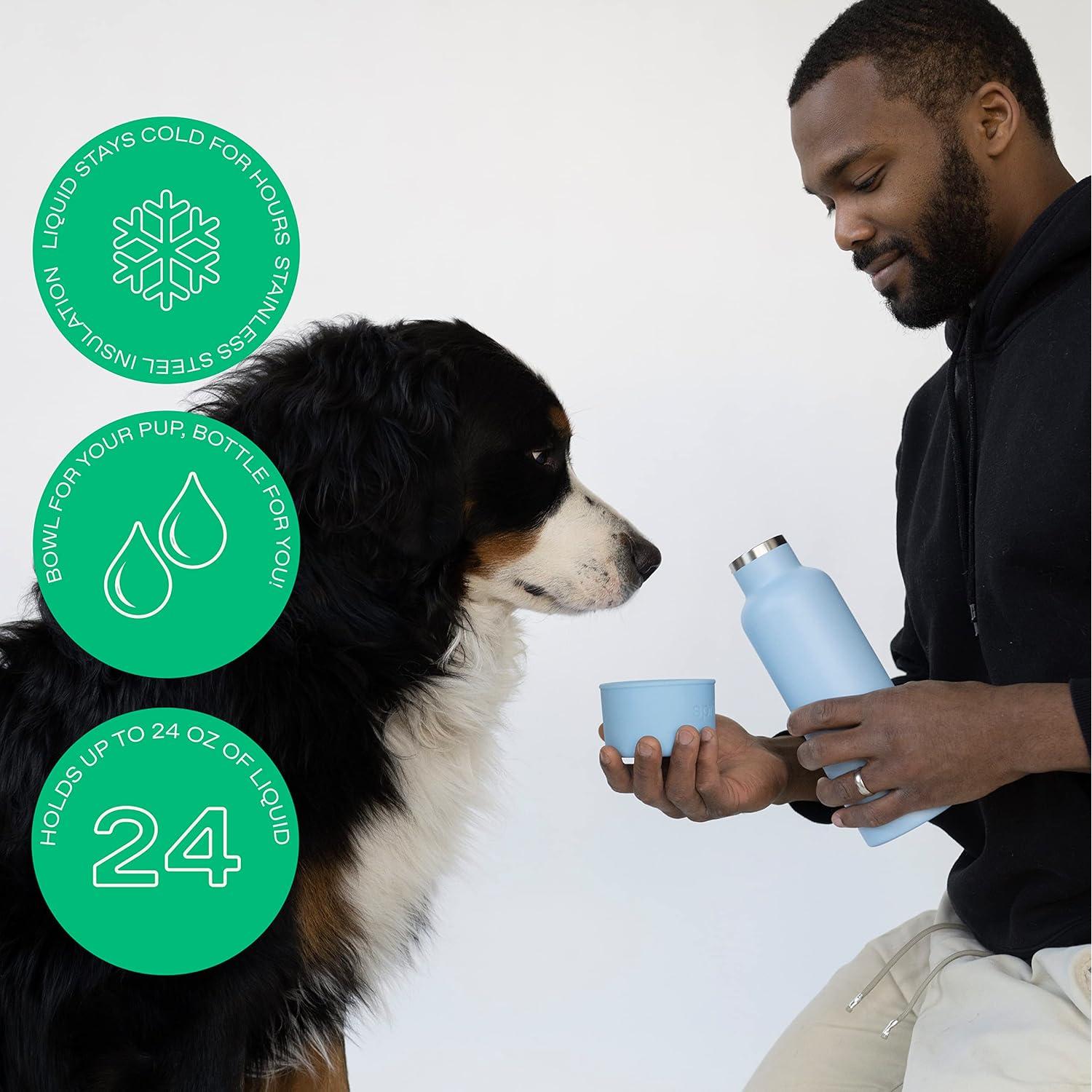 Botella de Agua Aislada Springer 710ml para Perros y Dueños