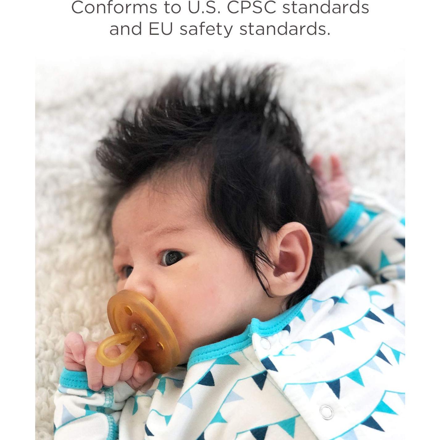 Chupete Simétrico de Goma Natural - Libre de BPA - Hecho a Mano en Italia